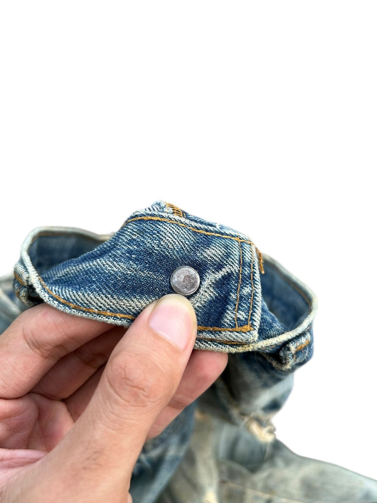 Levi's × Vintage 60s-70s THRASHED Levi's 6 Selvedge Vintage Denim Jeans Size US 32 / EU 48 - 10 Thumbnail