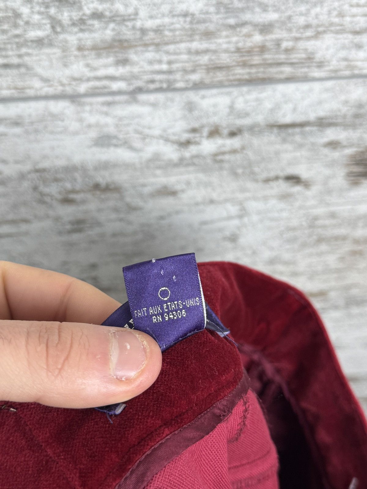 Womens Ralph Lauren trousers purple label pants size 2 red