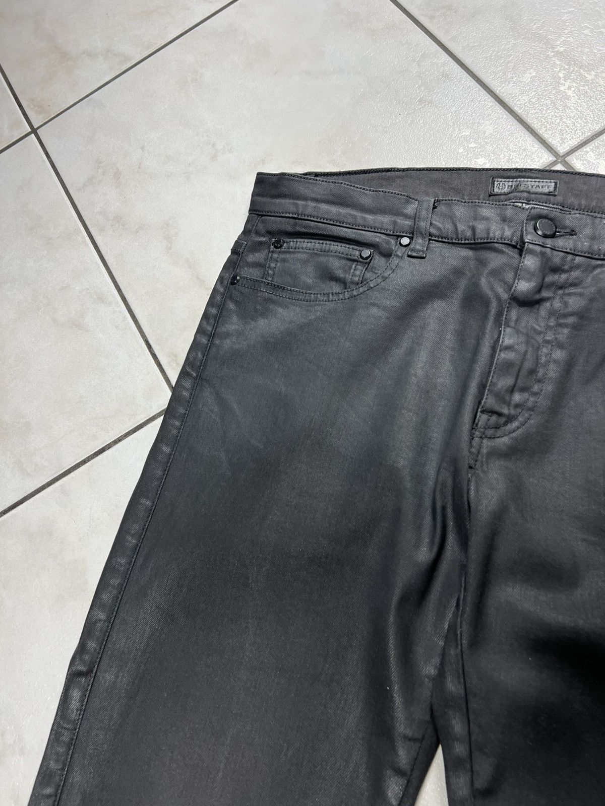 Belstaff Belstaff England waxed motorcycle slim fit pants with pocket Size US 33 - 7 Thumbnail