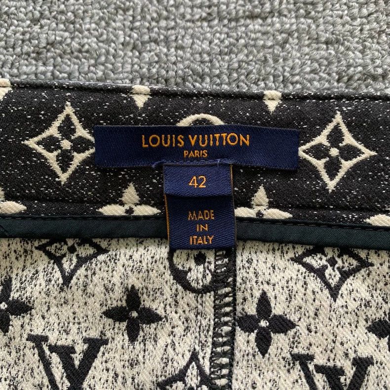 Louis Vuitton Louis Vuitton Black presbyopic full-print gradient denim s Size 41" - 6 Thumbnail