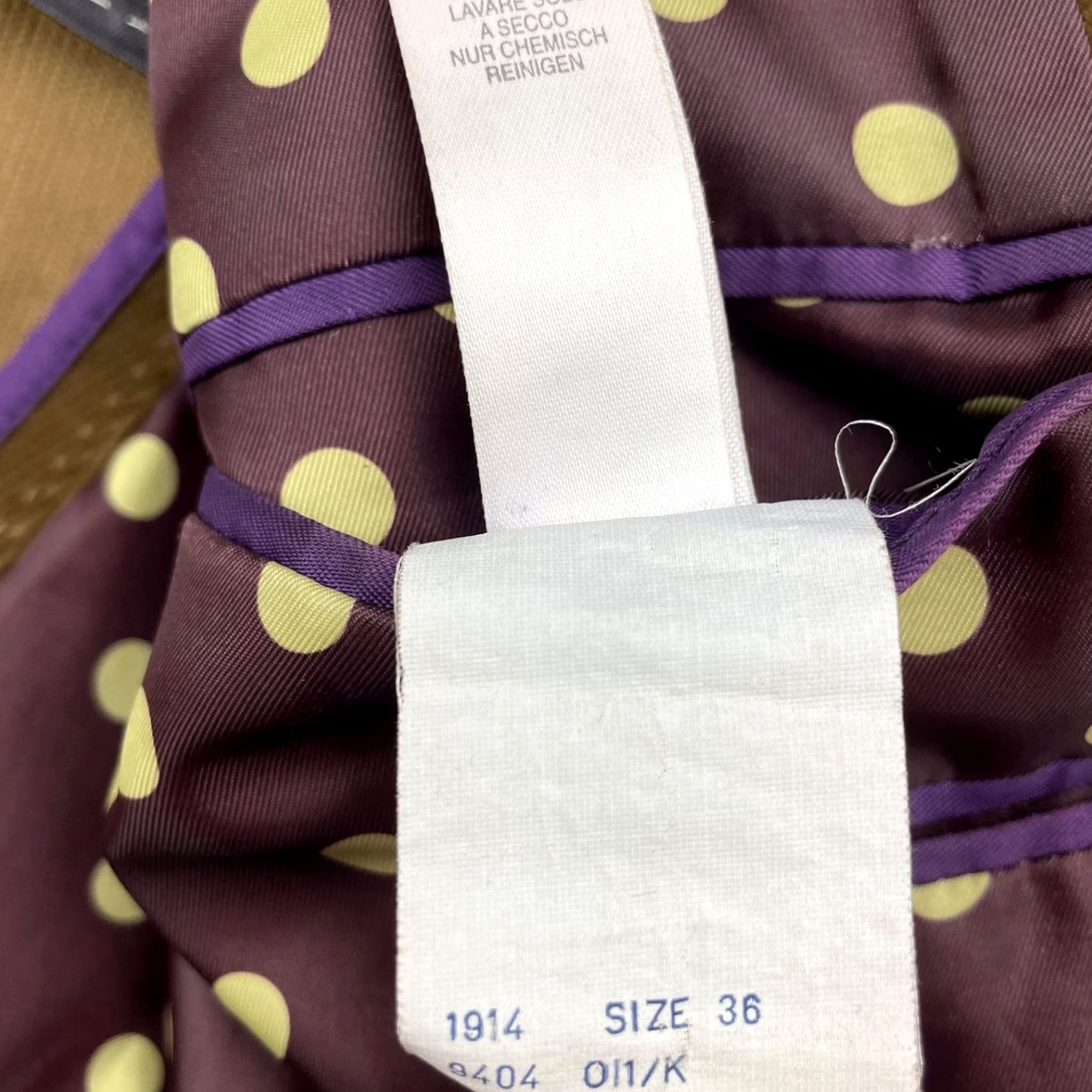 Paul Smith Paul Smith Blazer Men Corduroy 2-Button Brown Polka Dot Lining Jacket Coat Short 36 36S US Regular Chest 36 Notch Lapel Vintage: No Mens Size 36R - 7 Thumbnail