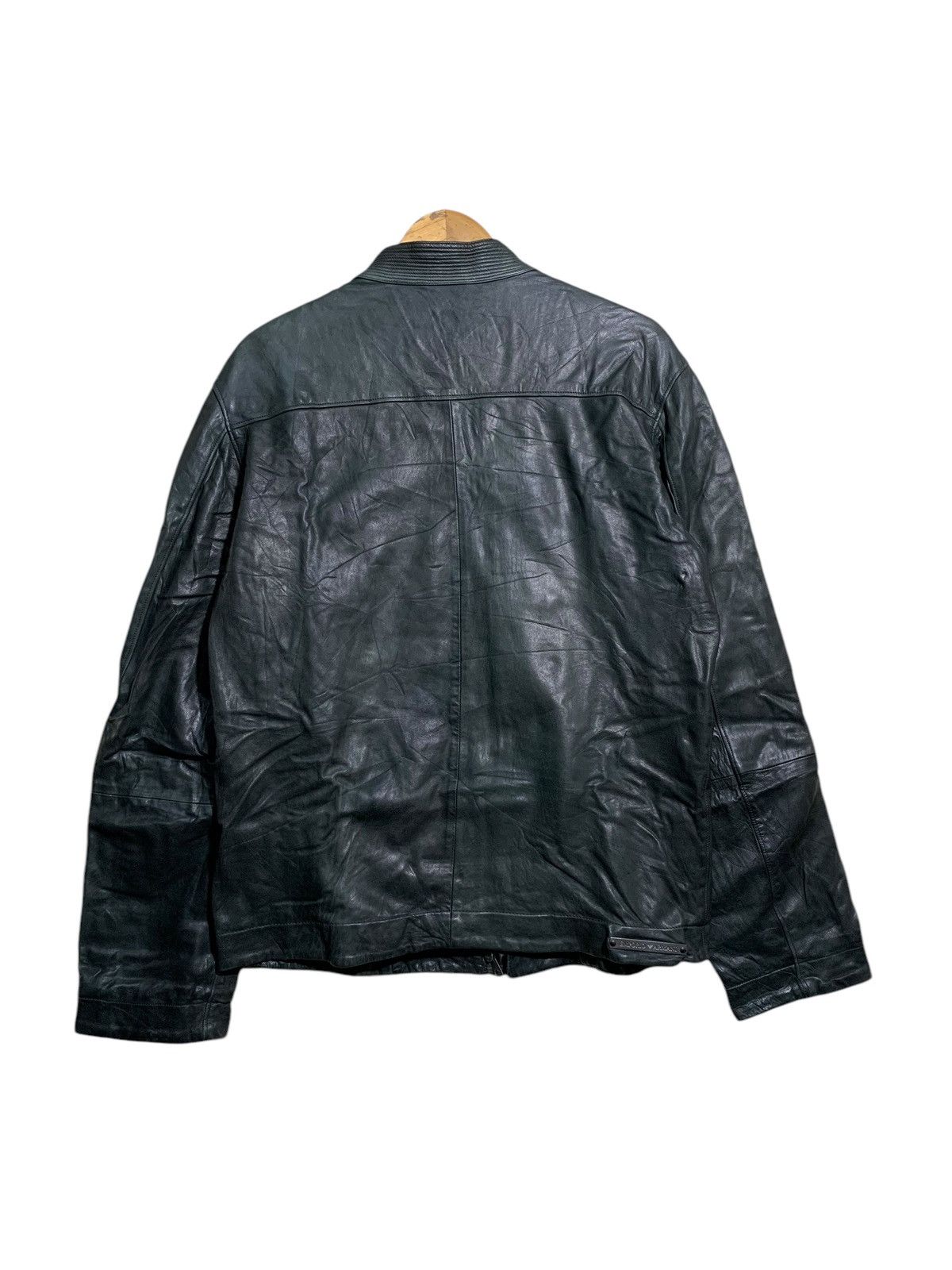 Emporio Armani 🔥RARE EMPORIO ARMANI SHEEPSKIN LEATHER BIKER JACKETS Size US M / EU 48-50 / 2 - 5 Thumbnail