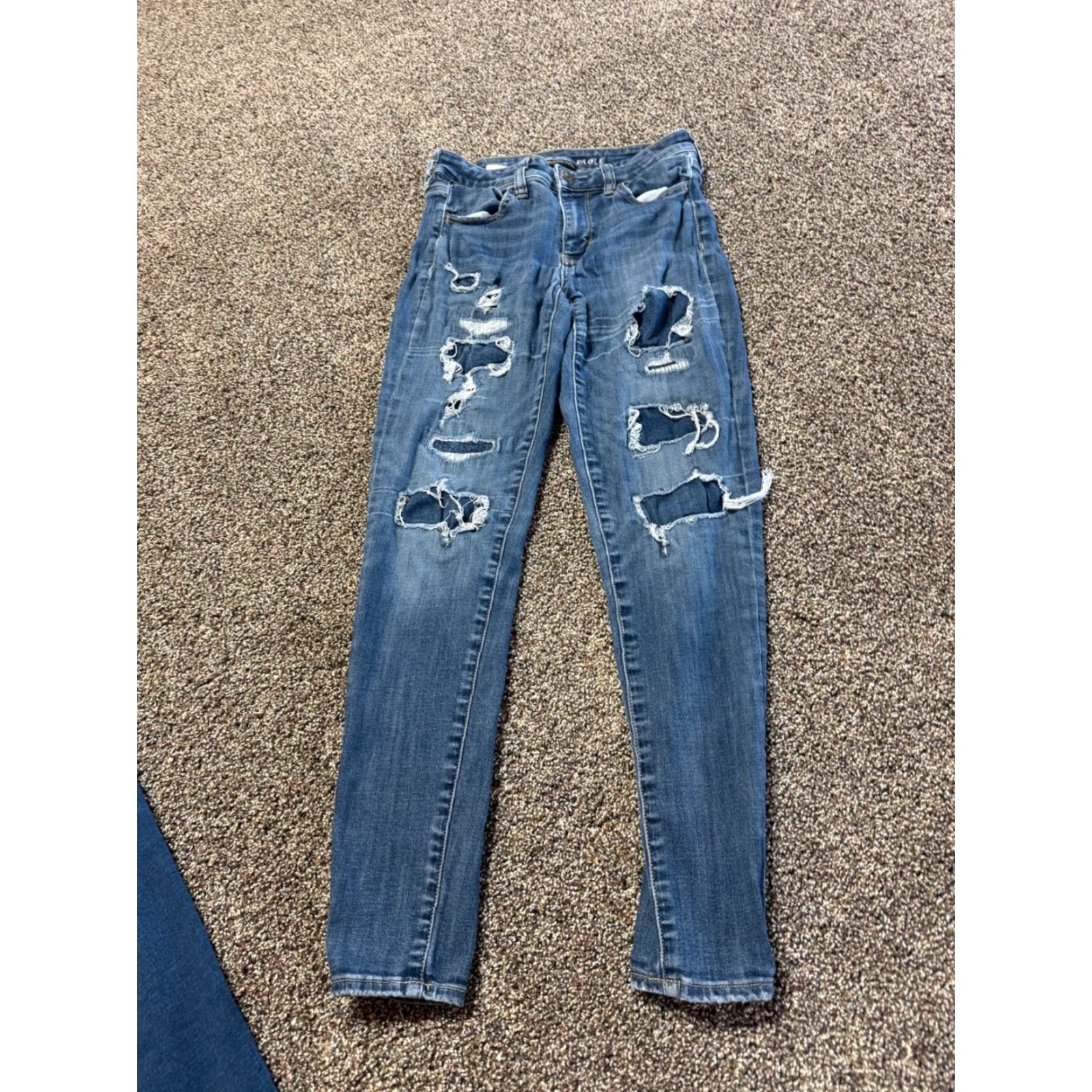 American Eagle Outfitters American Eagle Jeans Women's Size 4 Blue Denim Jegging Skinny Lot Of 2 Size 27" / US 4 / IT 40 - 5 Thumbnail