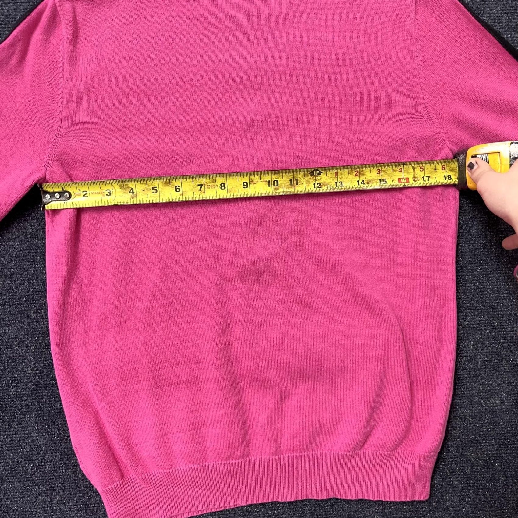 Ralph Lauren Lauren Ralph Lauren Sweater Womens Large Pink Knit Mock Neck Henley Button Size L / US 10 / IT 46 - 5 Thumbnail