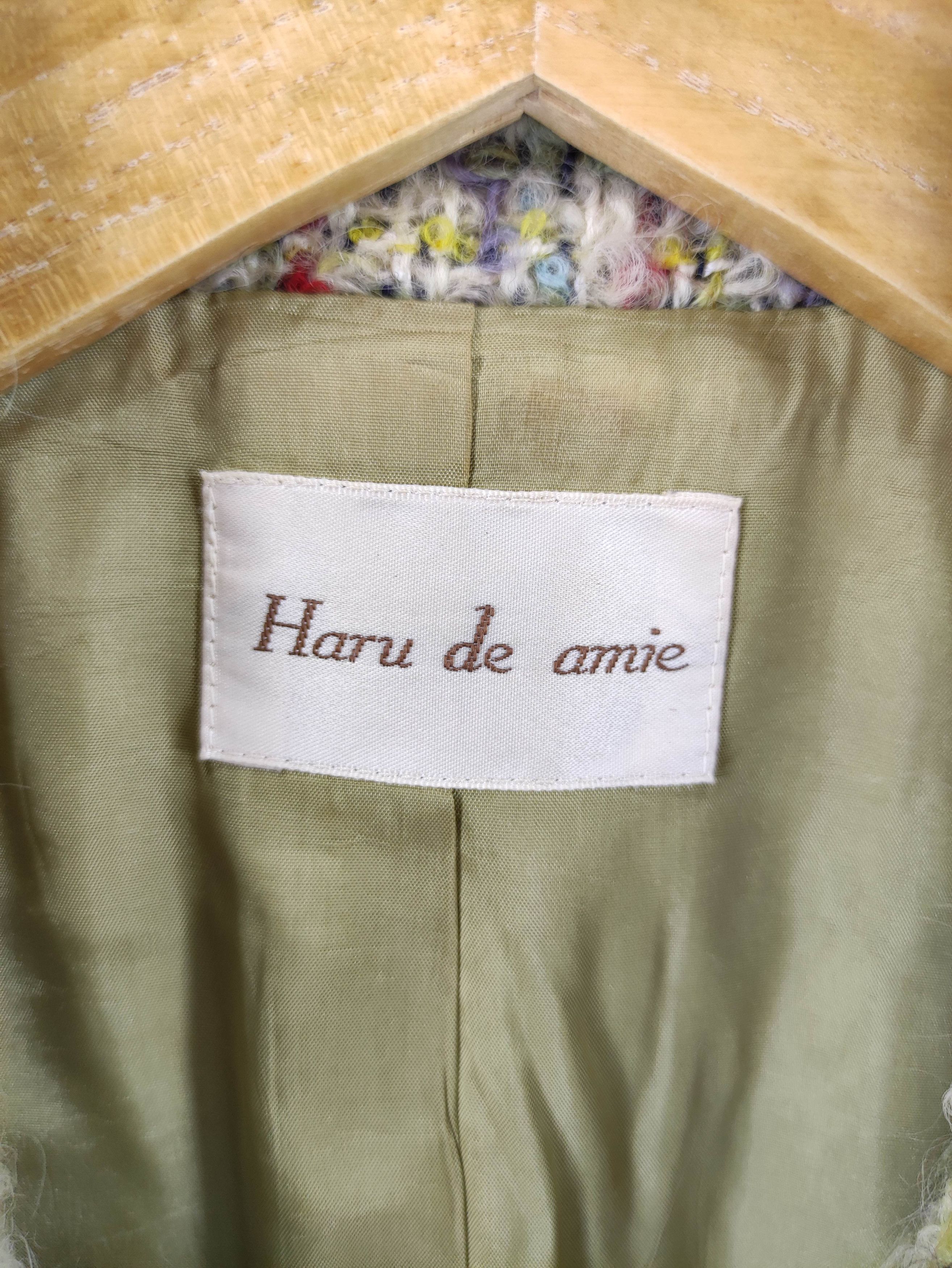 Japanese Brand Vintage Haru De Amie Wool Tweed Jacket Size S / US 4 / IT 40 - 2 Thumbnail