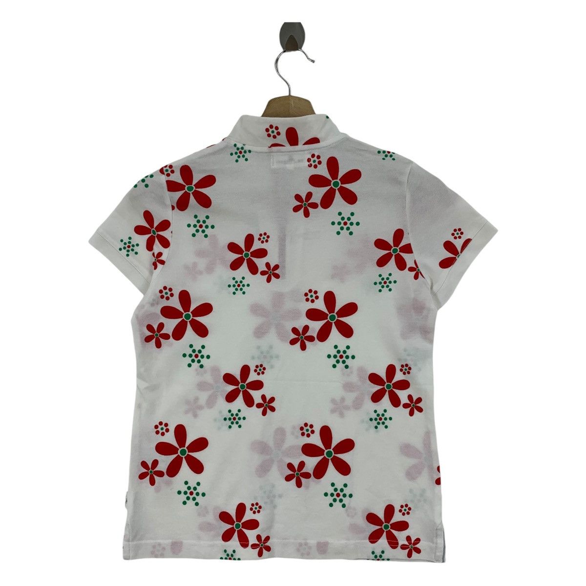 Courreges × Vintage Vintage COURREGES half zipper full print tee Size XS / US 0-2 / IT 36-38 - 4 Thumbnail