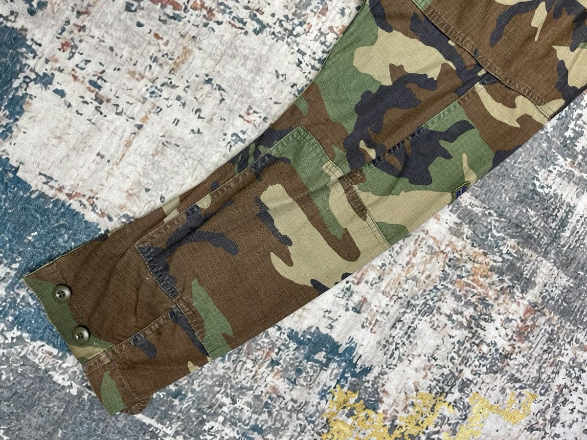 Vintage Vtg 80s USAF Airman First Class Woodland Camo Combat Jacket Size US S / EU 44-46 / 1 - 7 Thumbnail