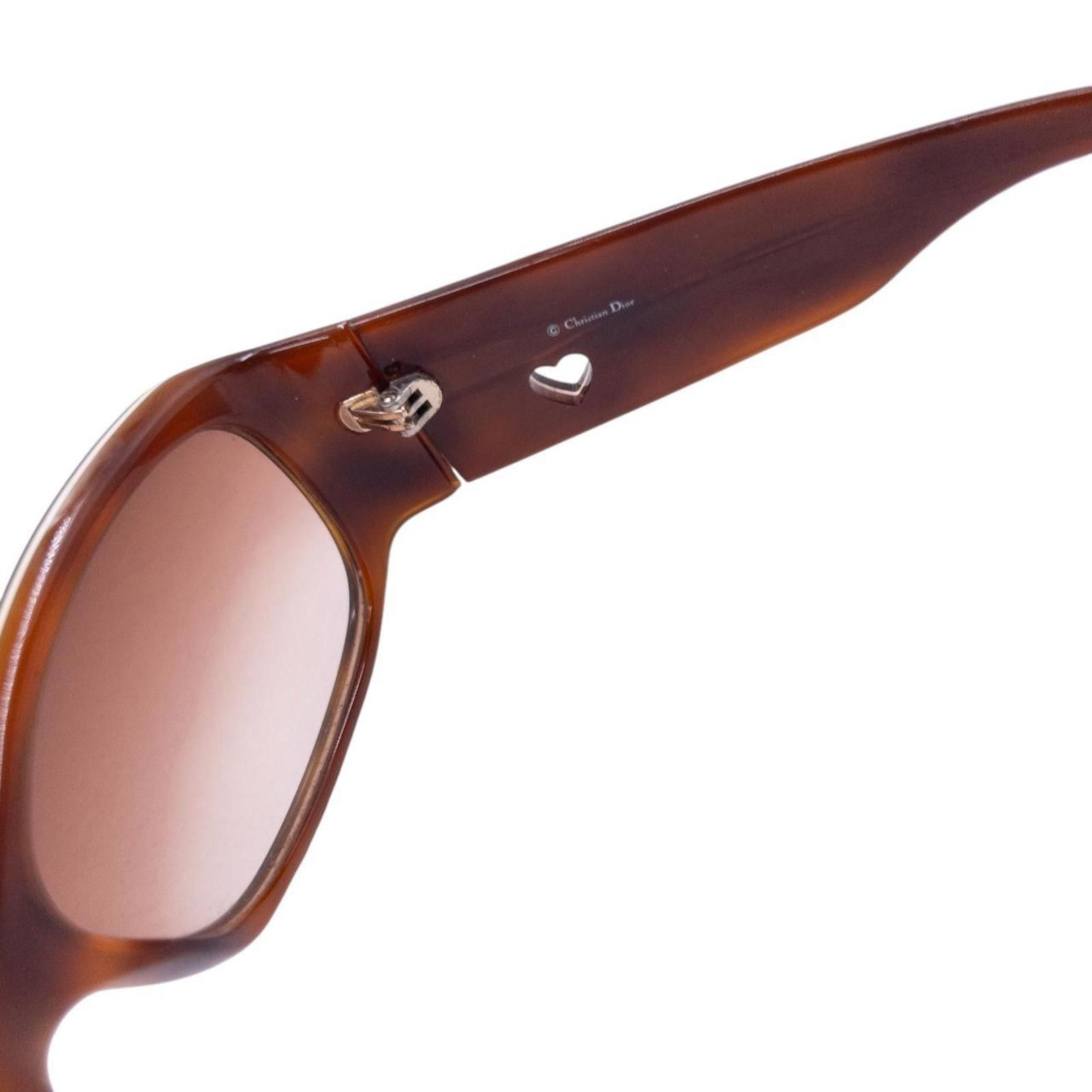 Dior Vintage Dior Heart Tortoise Shell Sunglasses Size ONE SIZE - 6 Thumbnail