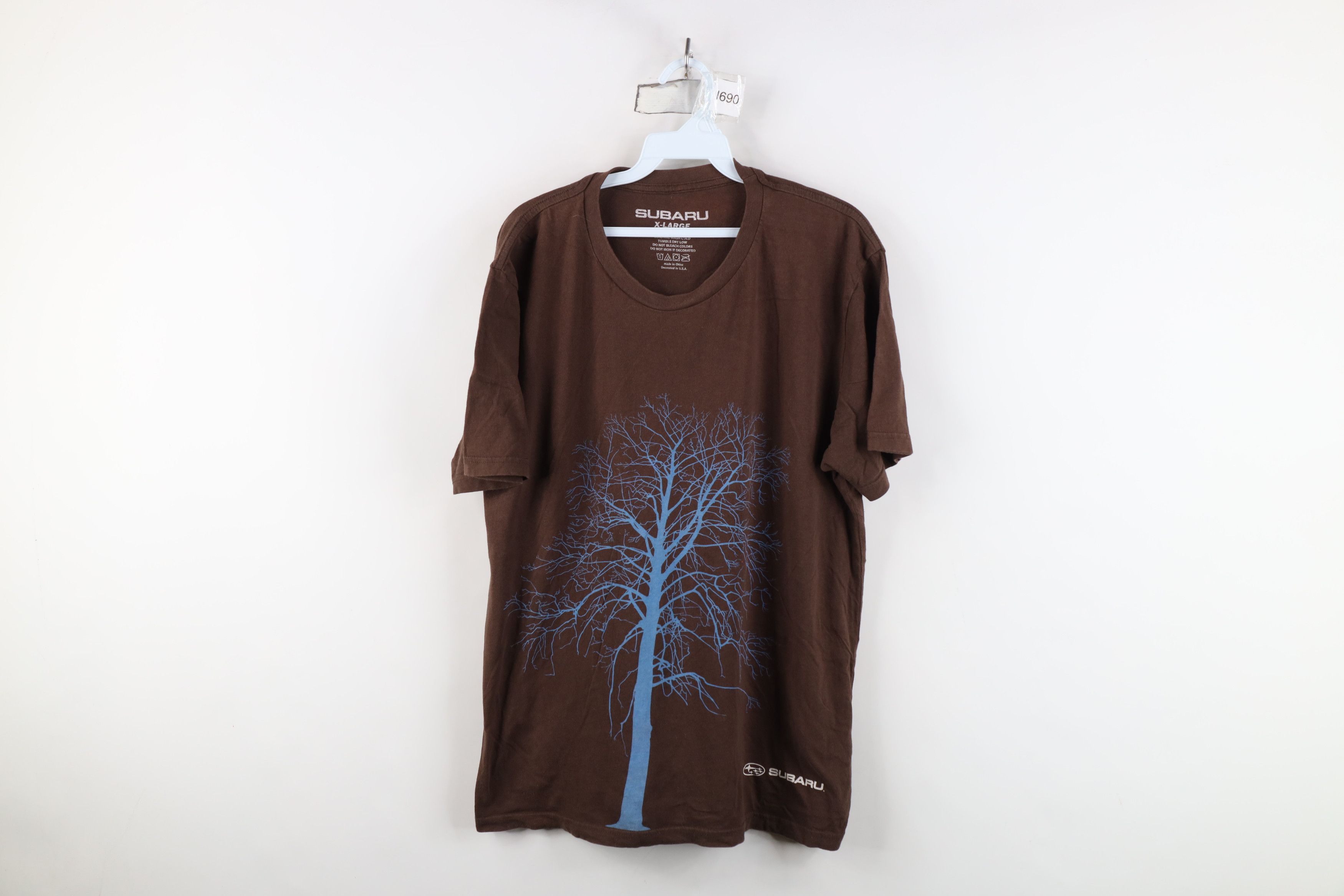 Vintage Y2K Subaru Spell Out Tree Racing Short Sleeve T-Shirt Brown Size US XL / EU 56 / 4 - 1 Thumbnail