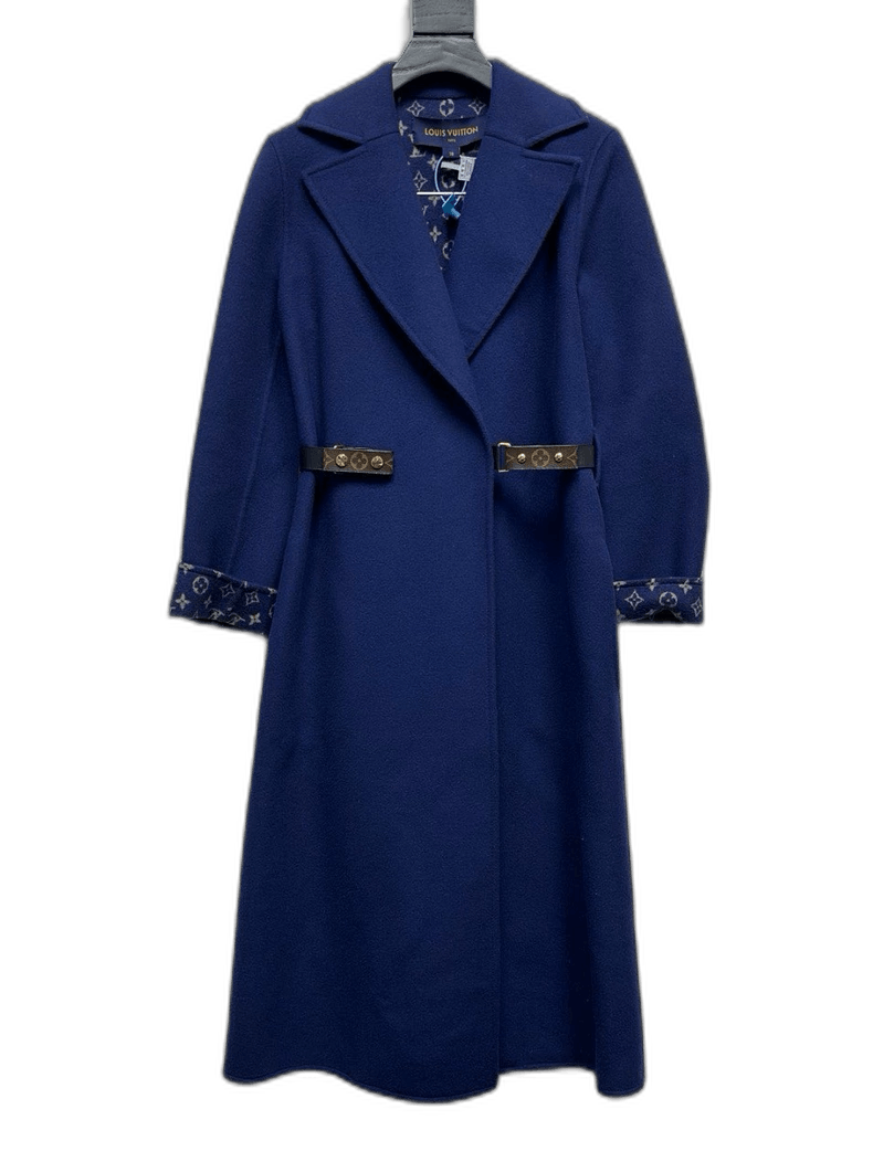 Louis Vuitton Louis Vuitton Monogram Fur Trim Wool Coat - dmc Size M / US 6-8 / IT 42-44 - 1 Thumbnail