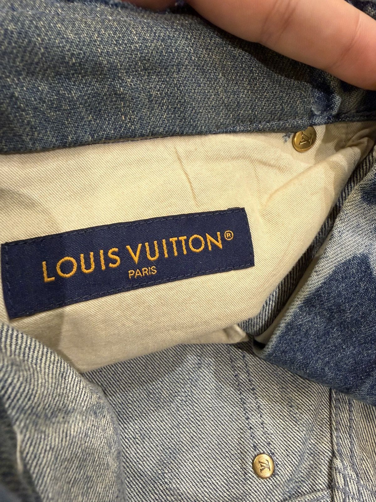 Louis Vuitton Louis Vuitton Fishnet Monogram Denim Shorts Size US 30 / EU 46 - 3 Thumbnail