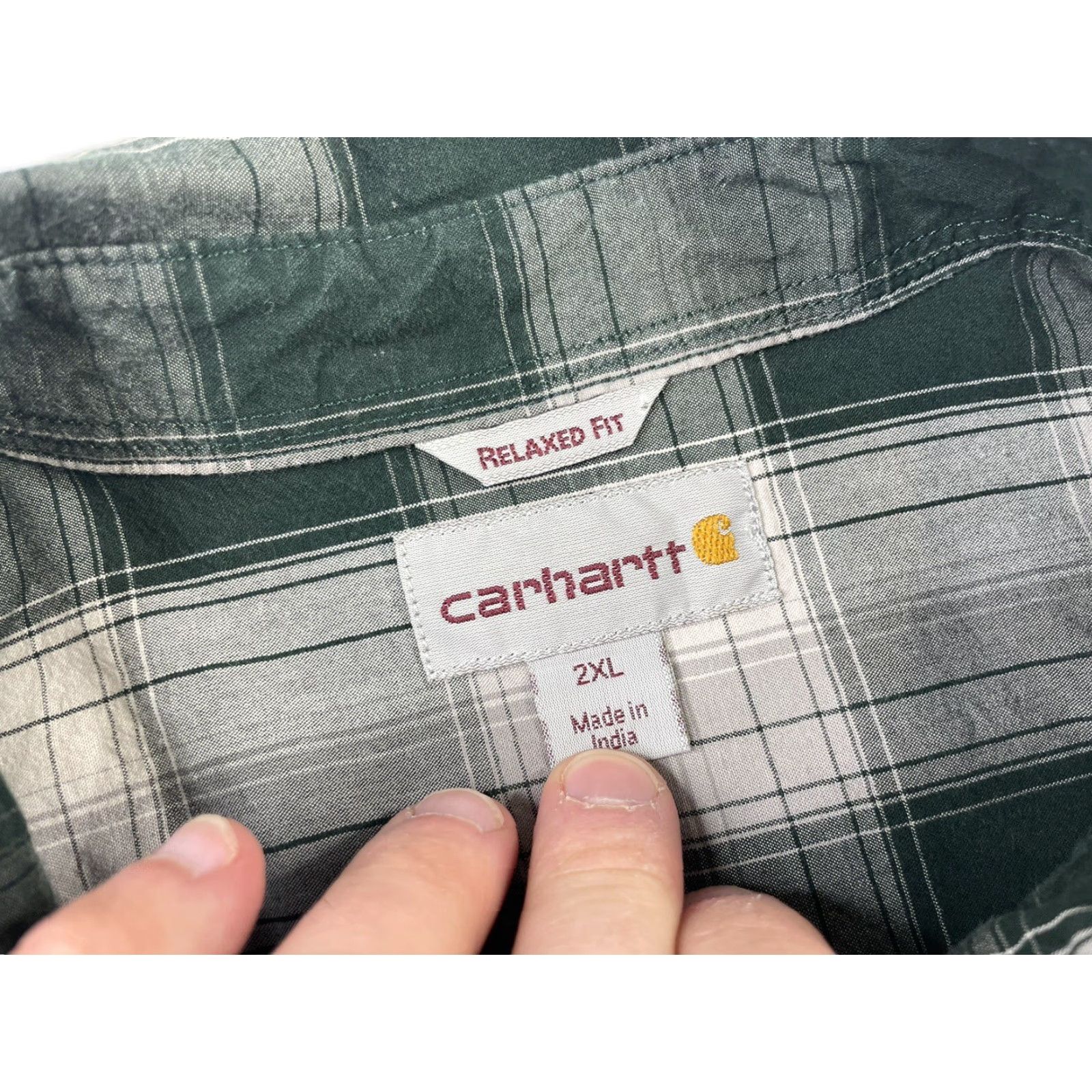 Carhartt Carhartt Shirt Mens 2XL Plaid Button-Down Relaxed Fit Casual Outdoor Fall Winter Size US XXL / EU 58 / 5 - 3 Thumbnail
