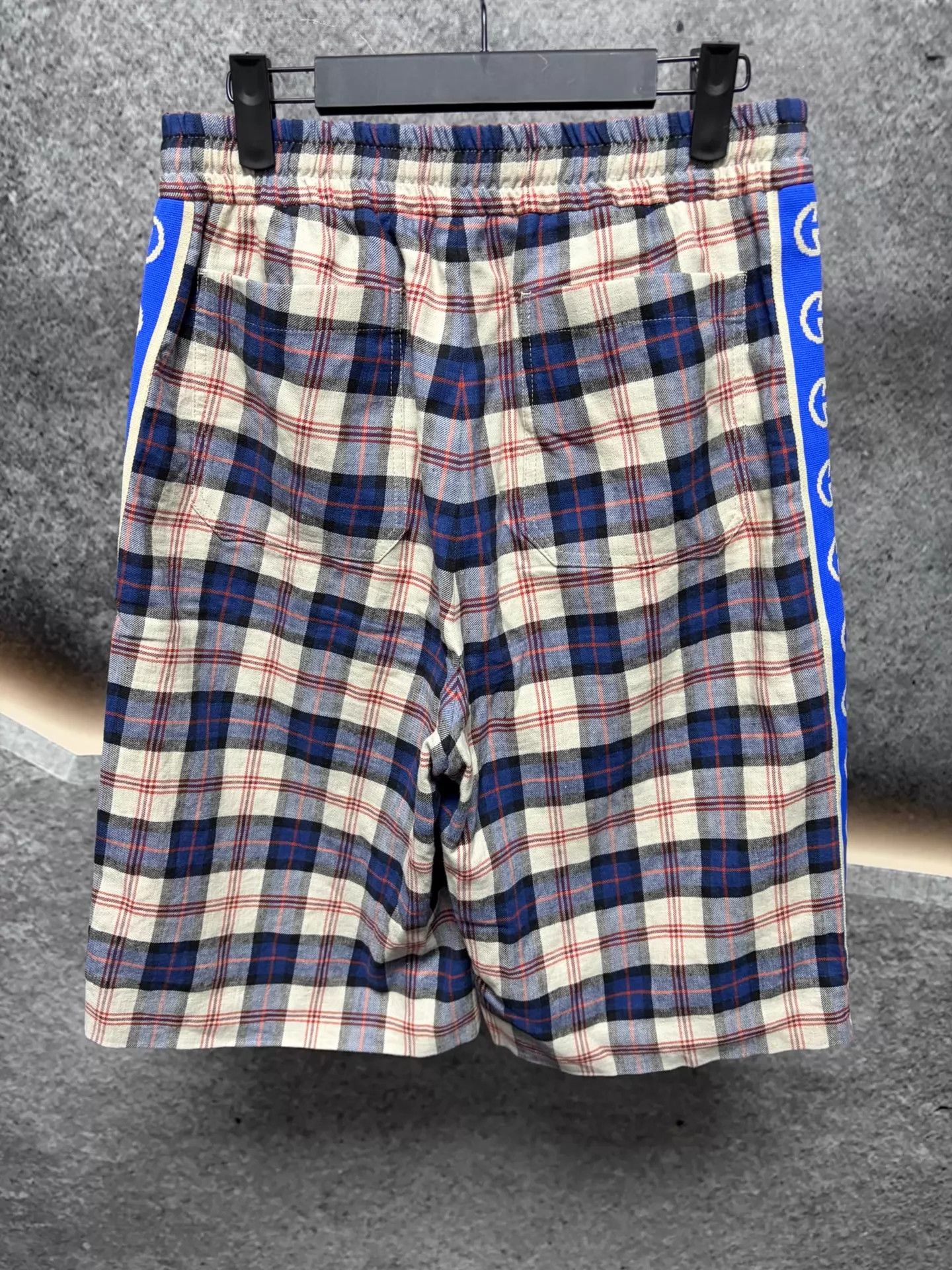 Gucci Gucci Men's Gingham Short IT44 Red/Blue Trim Size US 28 / EU 44 - 2 Thumbnail