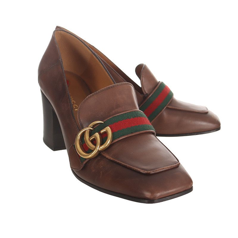 Gucci Gucci Brown Leather High Heels Size US 7.5 / EU 40-41 - 1 Thumbnail