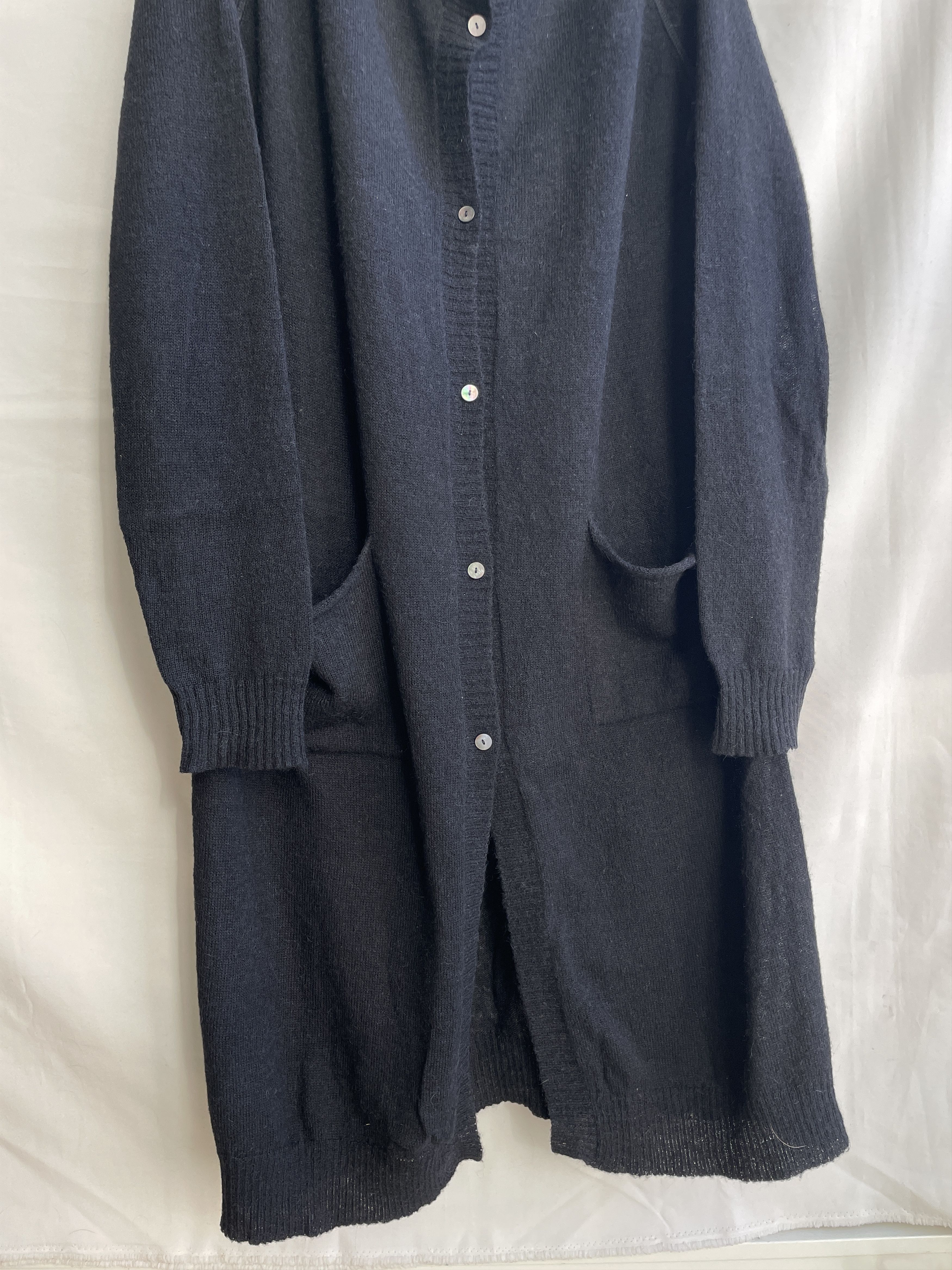 Annette Gortz Annette Gortz Baby Alpaca Blend Belted Long Cardigan Size L / US 10 / IT 46 - 5 Thumbnail