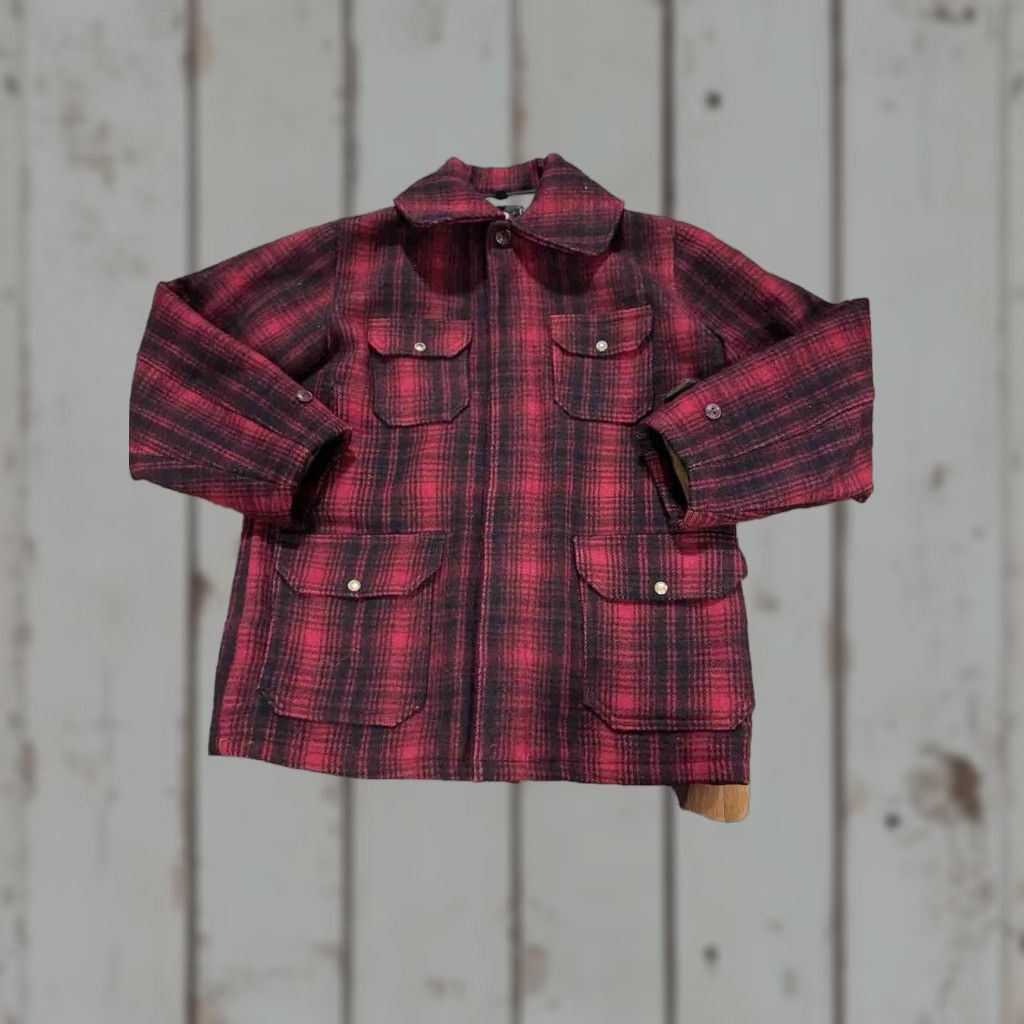 Vintage VINTAGE Woolrich Mackinaw 503 Buffalo Plaid Hunting Jacket Field Coat Sz 40 Size US XXS / EU 40 - 1 Thumbnail