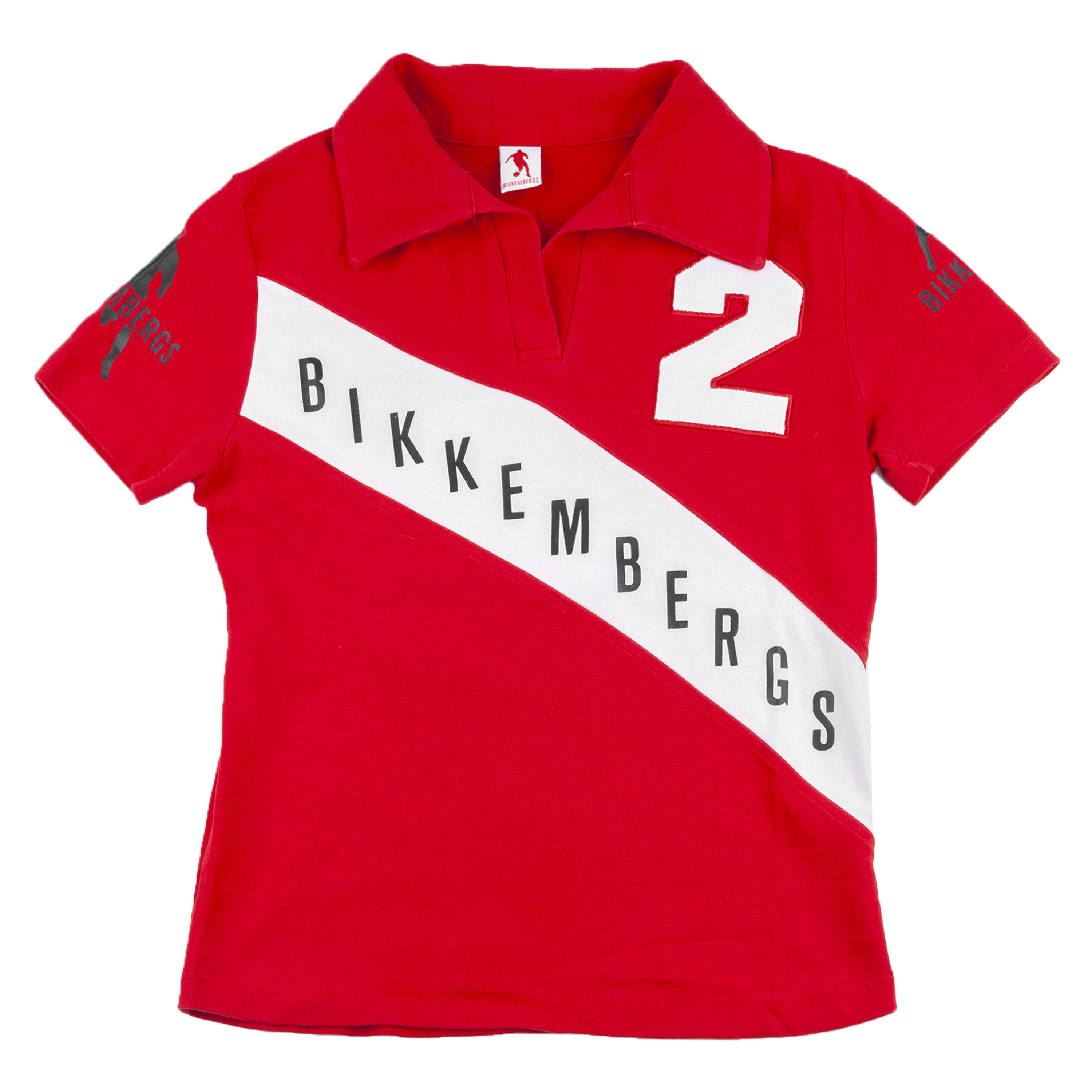 Dirk Bikkembergs Dirk Bikkembergs White & Red Polo Short Sleeve Top Size S / US 4 / IT 40 - 1 Thumbnail