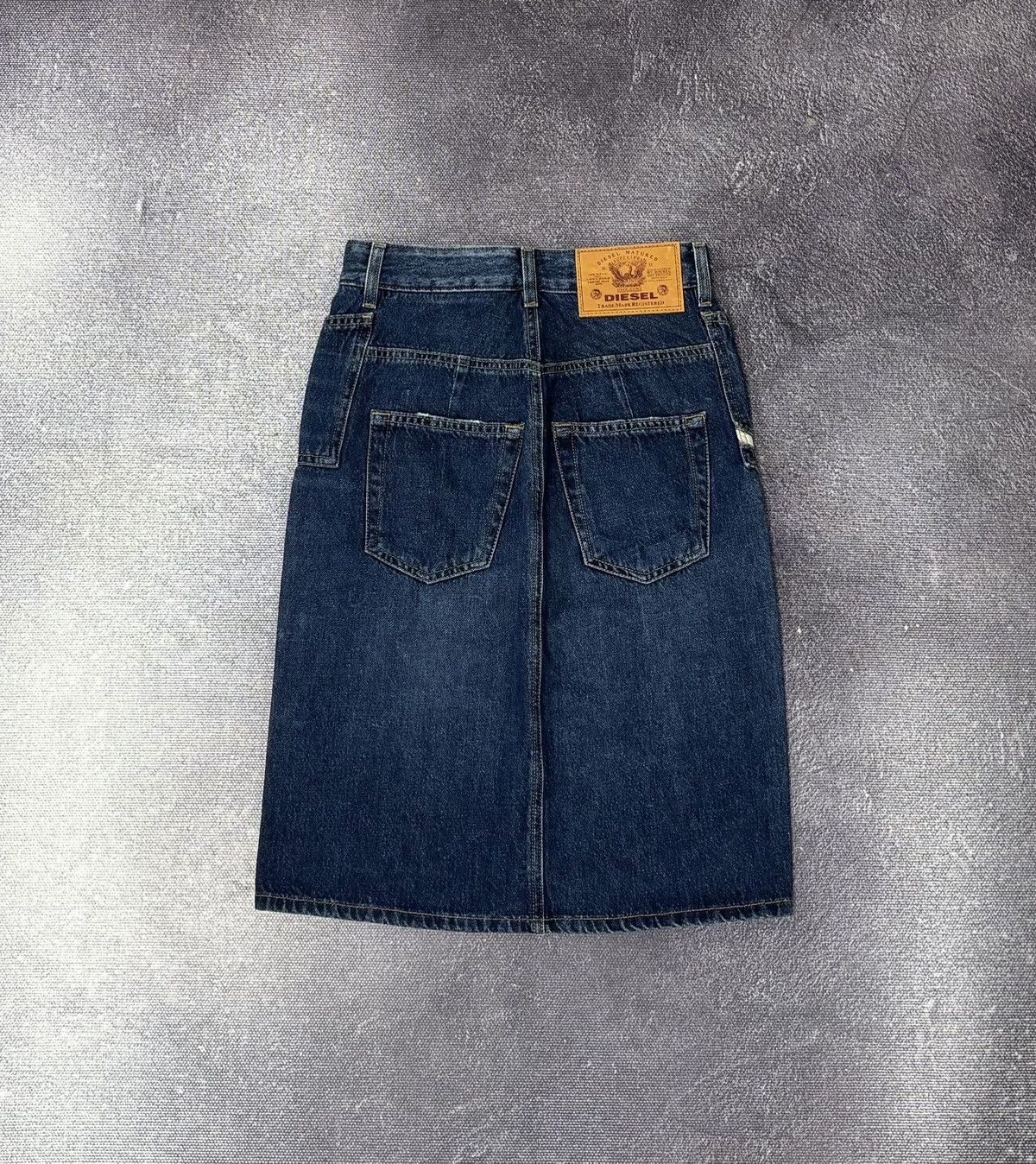 Diesel Diesel De-Pau-Sp1 NWT Women’s Blue Knee Length Denim Skirt Size 24" / US 00 / IT 34 - 2 Thumbnail