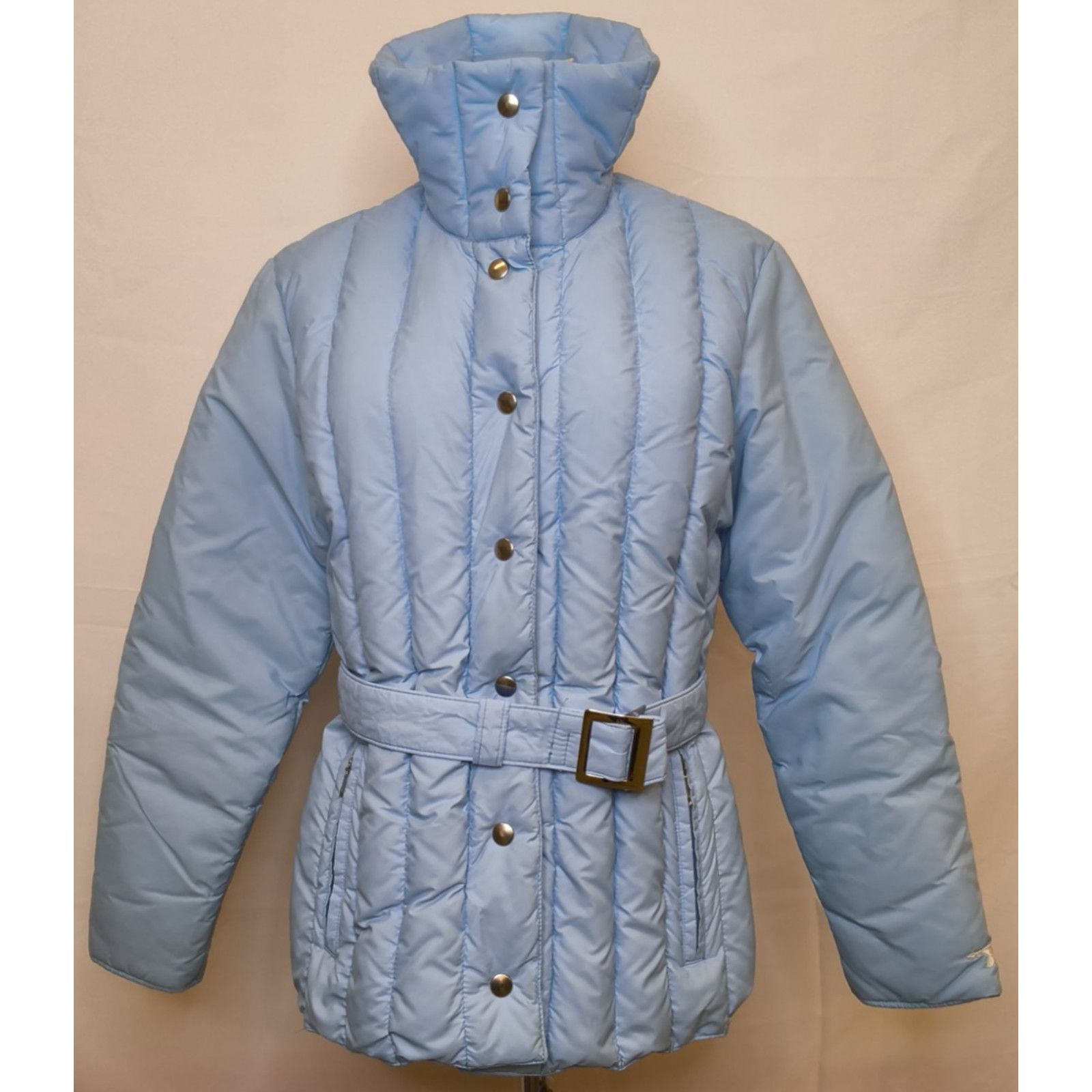 Other Sportscaster Down Blend Belted Ski Jacket Women's L Blue VTG Size L / US 10 / IT 46 - 2 Thumbnail