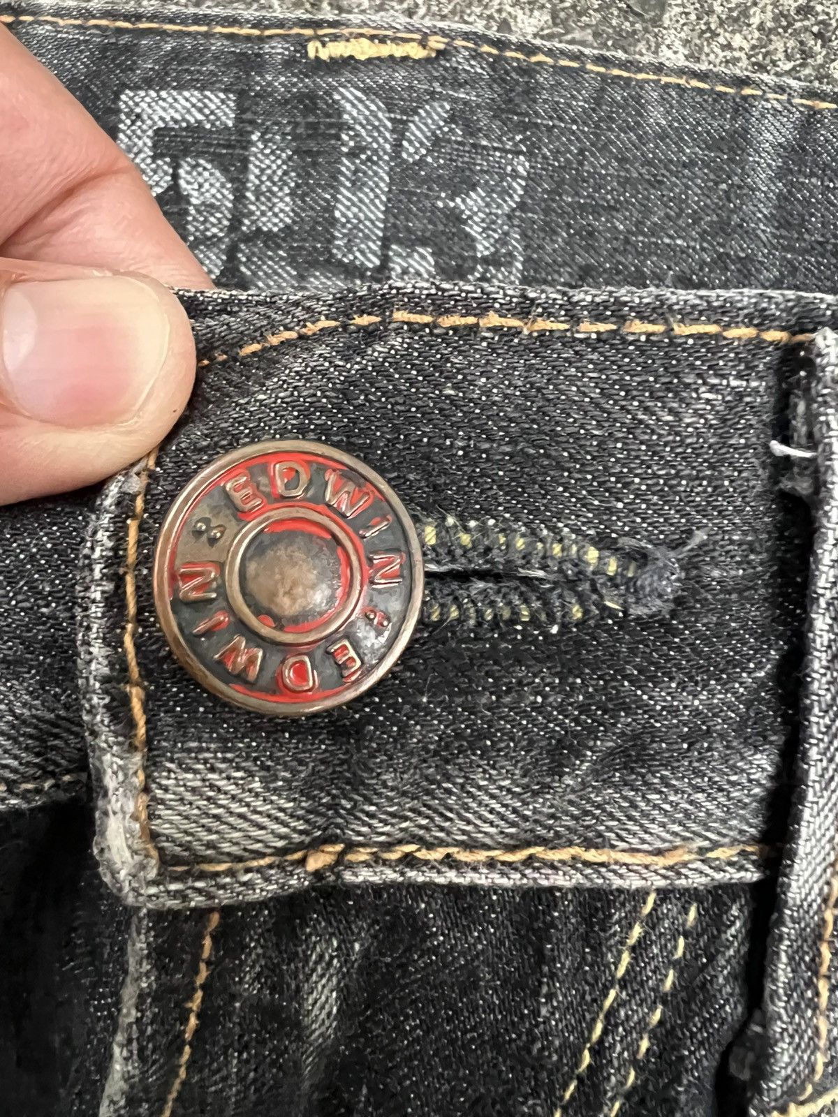 Edwin VINTAGE EDWIN 503 BLUE TRIP DISTRESS PUNK JEAN JAPAN Size US 29 - 13 Thumbnail