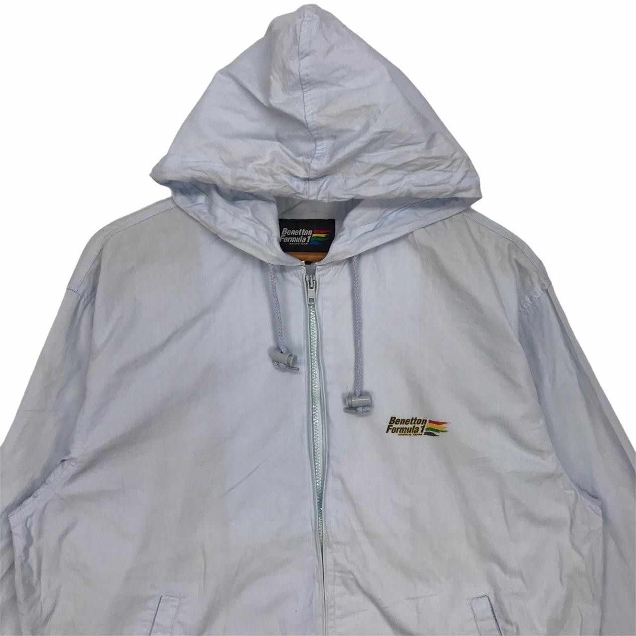 Benetton Vintage BENETTON FORMULA 1 Racing Team Zip Up Blue Hoodie Size US L / EU 52-54 / 3 - 2 Thumbnail
