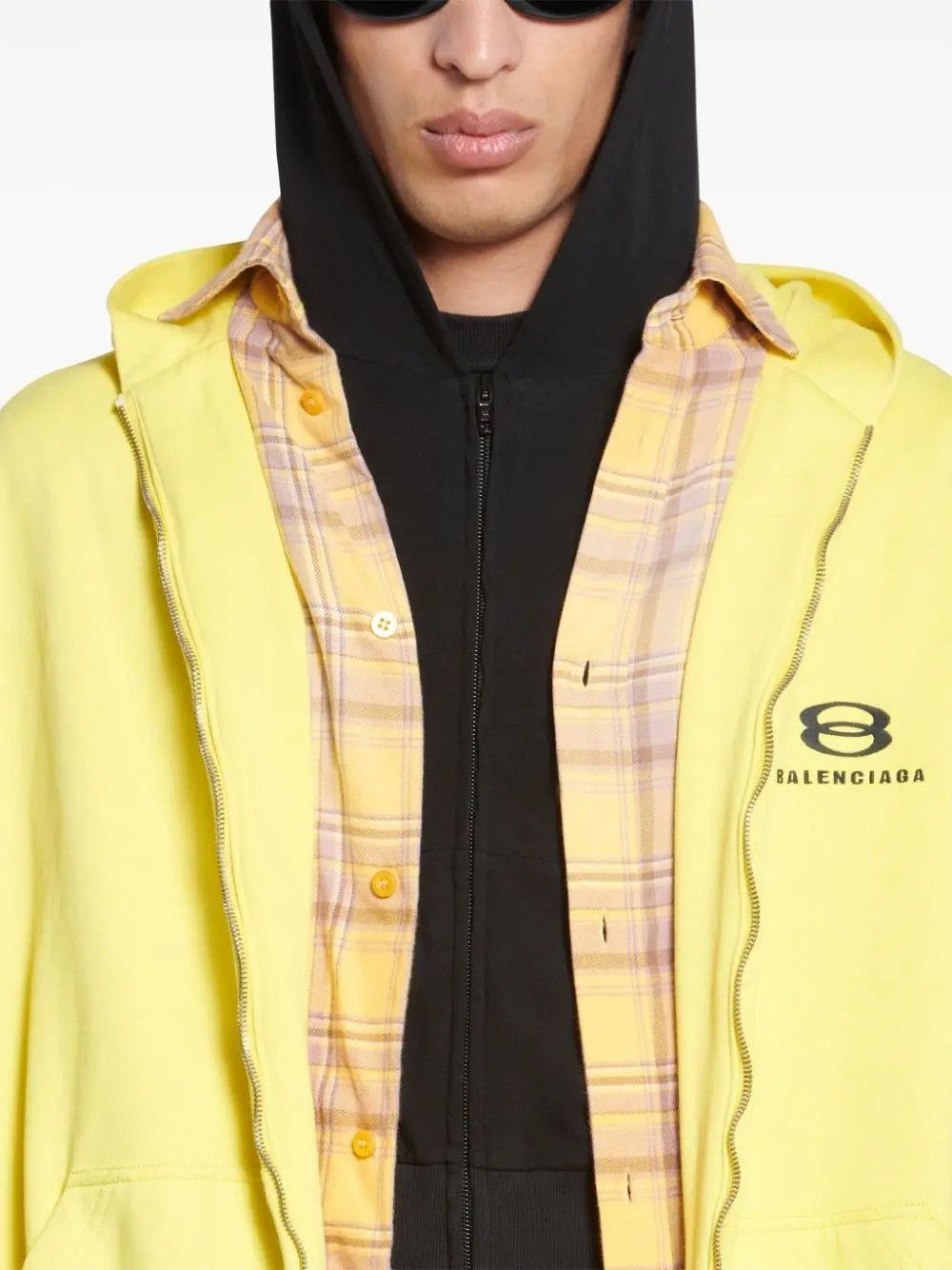 Balenciaga o1loc1c0925 772206 Unity Sports Icon Layered Hoodie Size US L / EU 52-54 / 3 - 5 Thumbnail