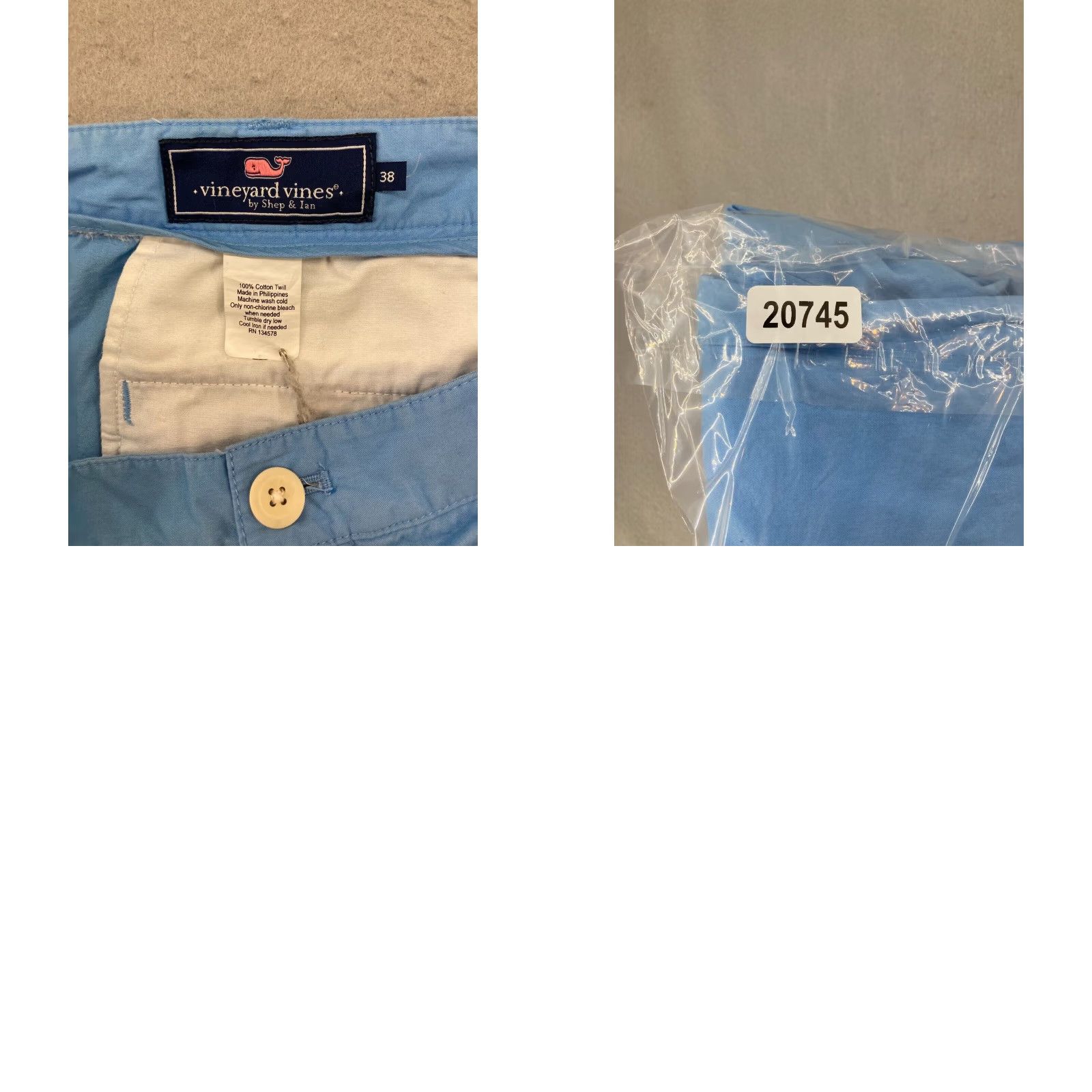 Vineyard Vines Vinyard Vines Mens Chino Shorts Blue 38 Regular Fit Beach Summer Style Cotton Size US 38 / EU 54 - 8 Thumbnail