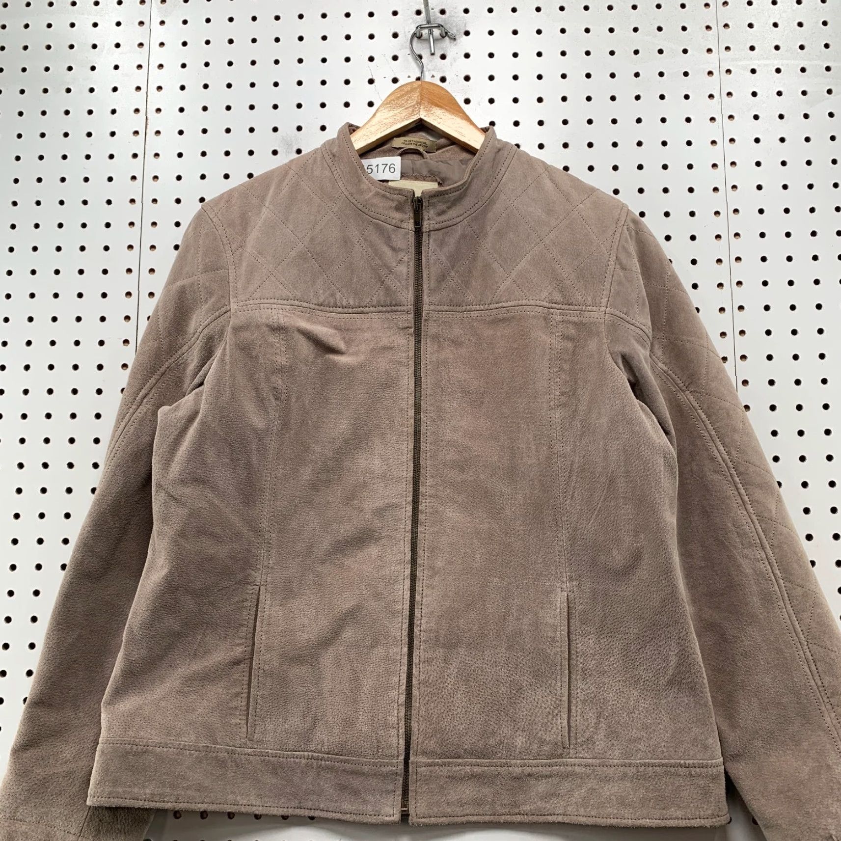 Vintage VINTAGE Ruff Hewn Leather Jacket Womens XL Brown Suede Well Worn Y2K Timeless Size XL / US 12-14 / IT 48-50 - 2 Thumbnail