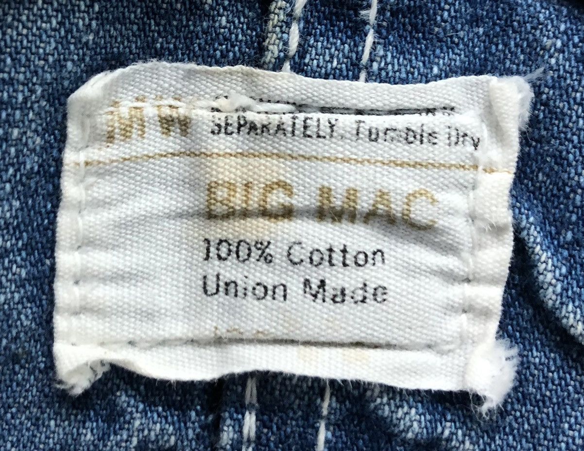 Big Mac Vintage Union Made Big Mac Square Bak Overalls Size US 31 - 8 Thumbnail