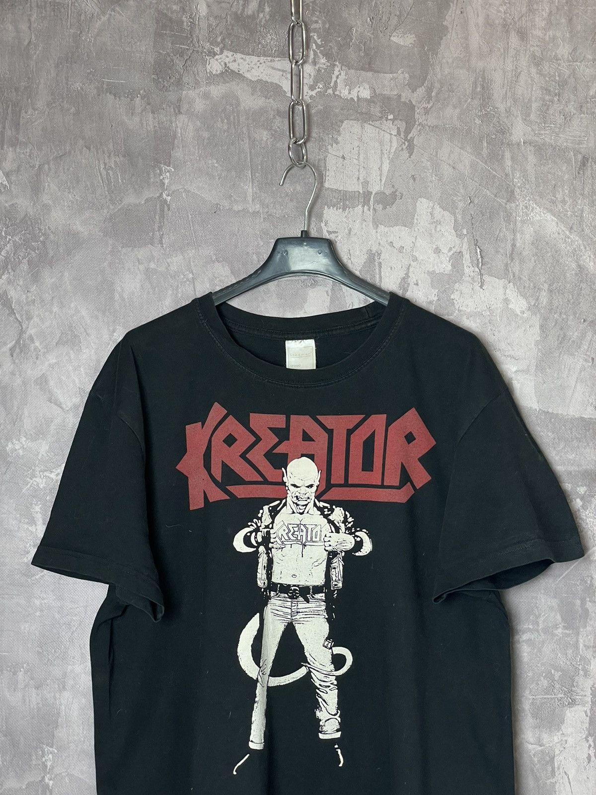 Band Tees Kreator Tee T Shirt 1990s Vintage Black Size US L / EU 52-54 / 3 - 2 Thumbnail