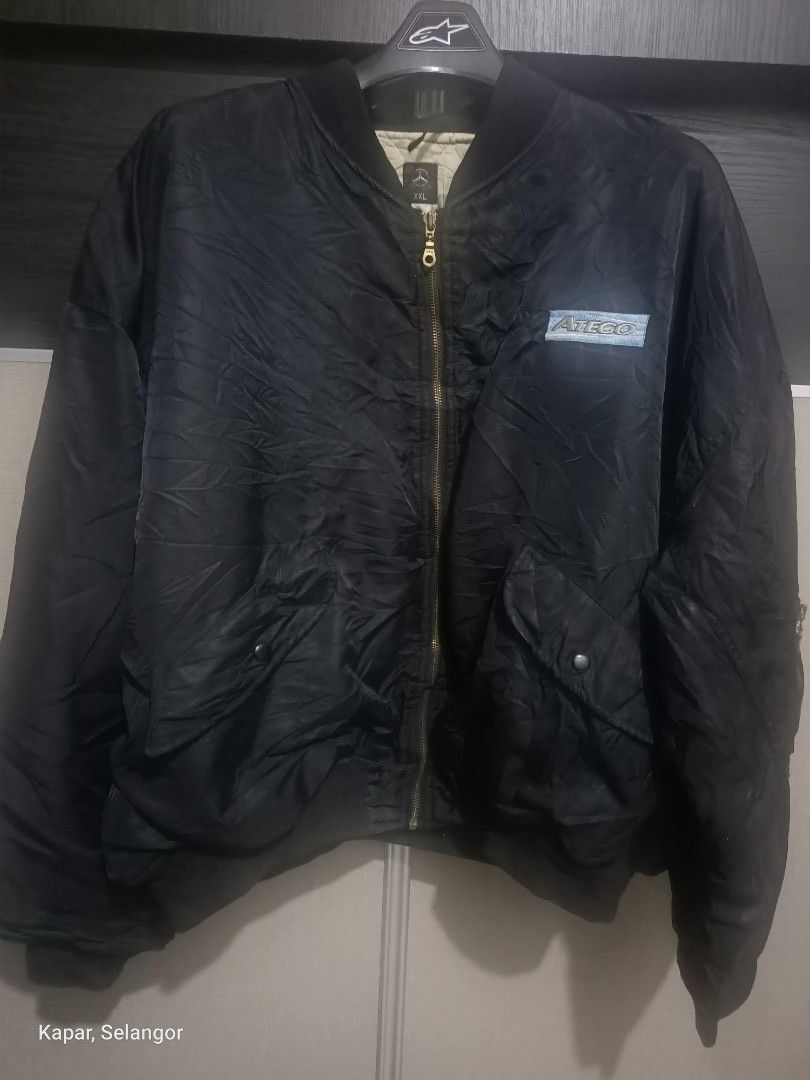 Mercedes-Benz Mercedes-Benz ATEGO XXL Bomber Jacket – Industrial Spellout Size US XXL / EU 58 / 5 - 1 Thumbnail