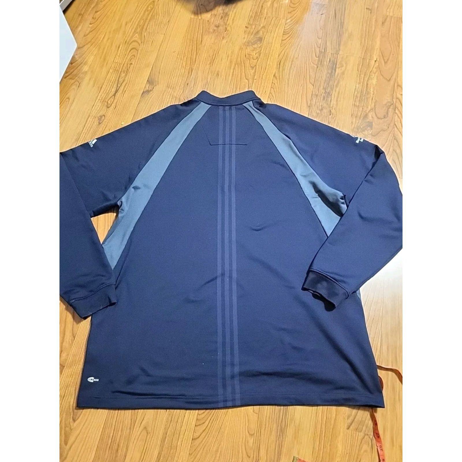 Adidas Adidas Climawarm Pullover Quarter Zip XXL Blue Logo Embroidered Mens Jacket Blk Butte Ranch 1/4 Zip Sports Outdoor Golfer Logo Block Color Size US XXL / EU 58 / 5 - 5 Thumbnail