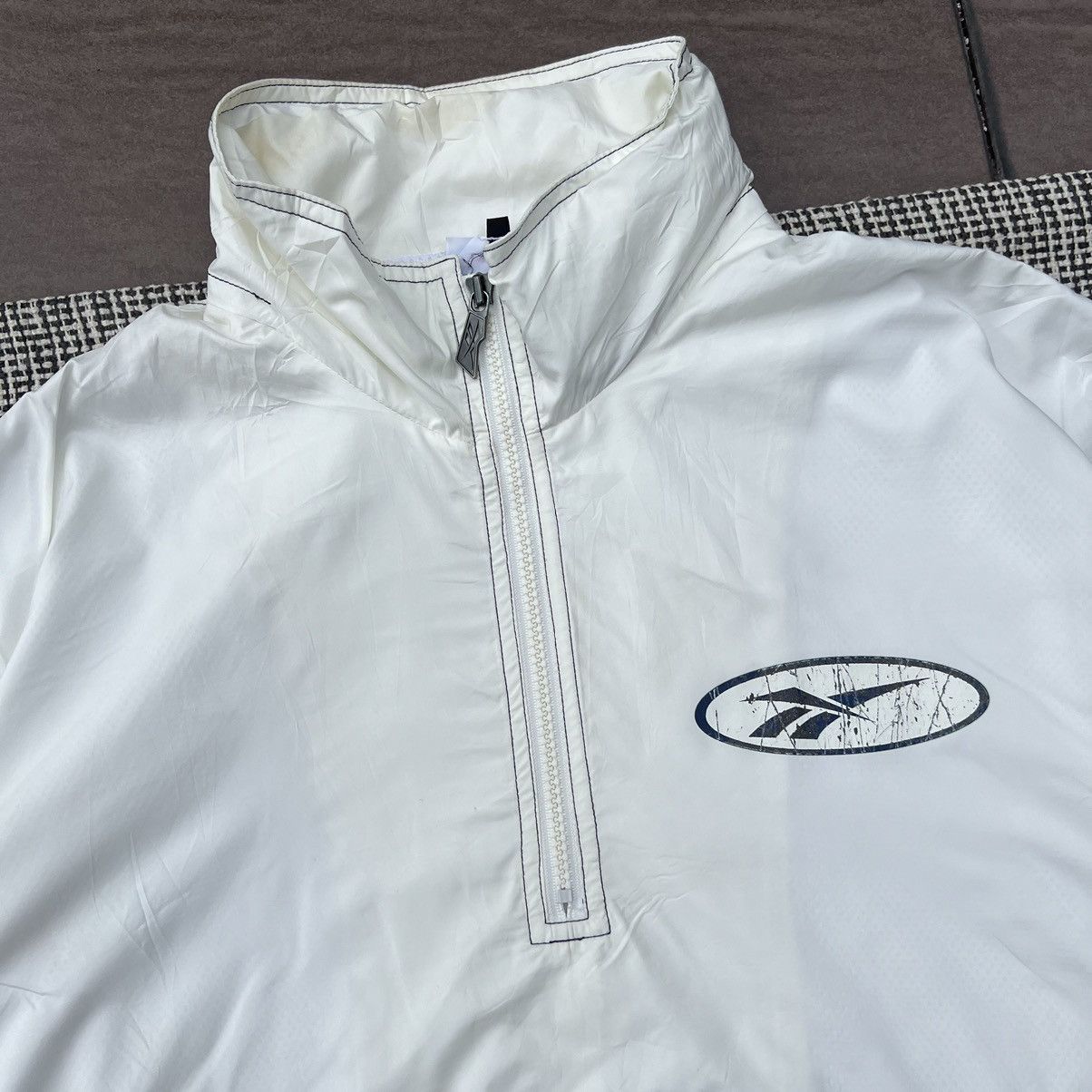 Reebok × Vintage Vintage Reebok Windbreaker Half Zip 90s Size US L / EU 52-54 / 3 - 3 Thumbnail