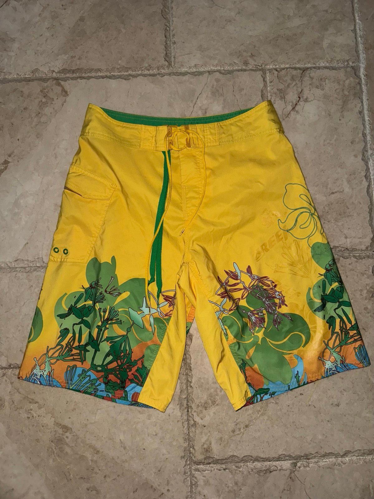 REEF Very Rare Vintage Y2K Reef Board Shorts Surf 90s Sz M (33) Size US 32 / EU 48 - 2 Thumbnail