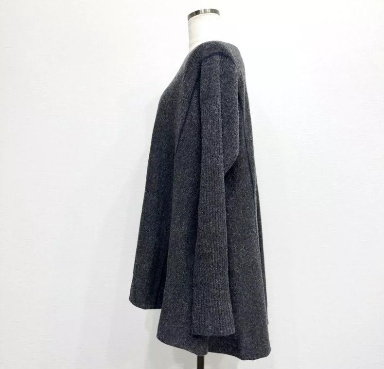 Yohji Yamamoto Yohji Yamamoto Wide-brimmed felted wool hole dress ruffled Size US M / EU 48-50 / 2 - 4 Thumbnail