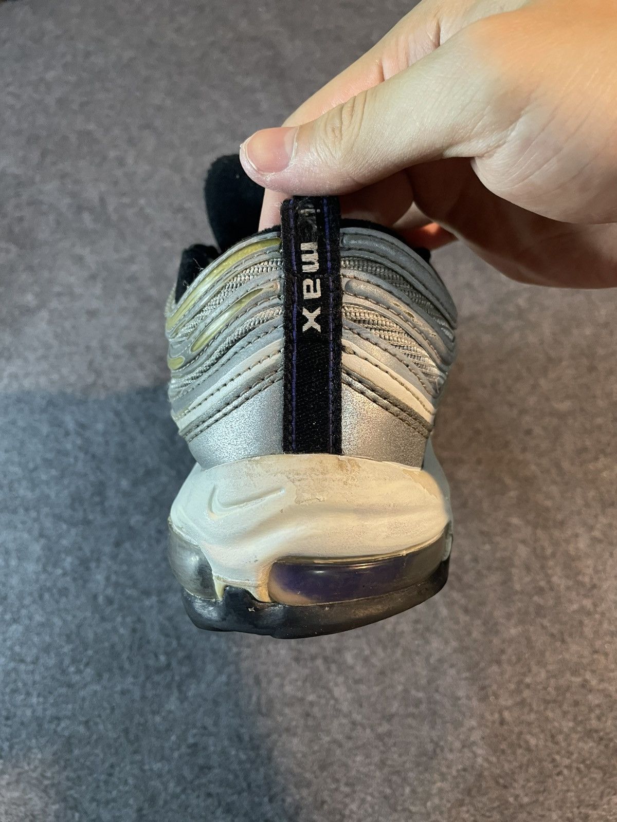 Nike Nike Air Max 97 Silver Violet Size US 7.5 / EU 40-41 - 7 Thumbnail