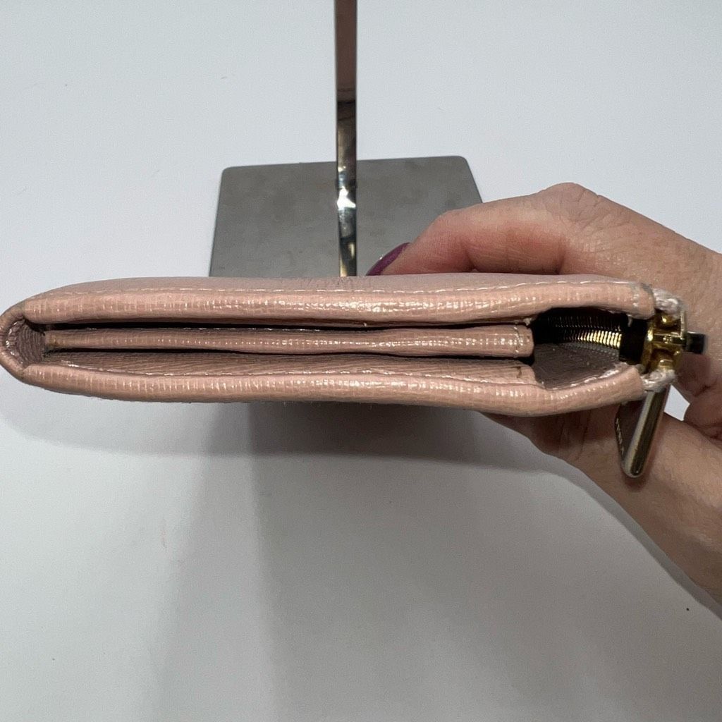 Furla Furla Saffiano Leather Made in Italy Zip Around Wallet in Bl Size ONE SIZE - 6 Thumbnail