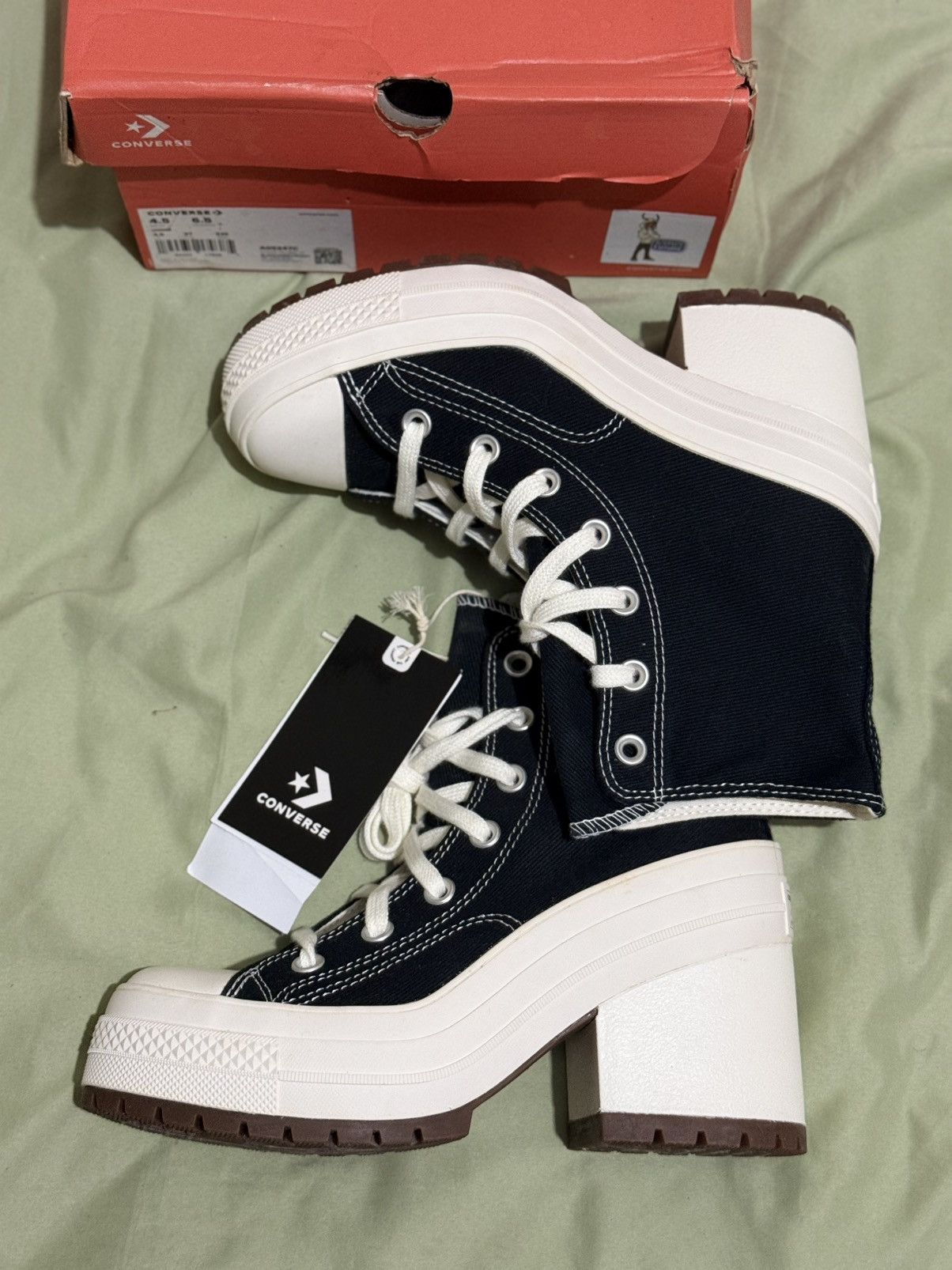 Converse Converse Chuck 70 Heel HI Black White Size US 6.5 / IT 36.5 - 1 Thumbnail