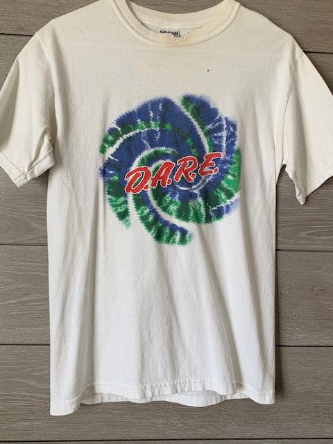 D.A.R.E Vintage 90's D.A.R.E. Tie-Dye Logo T-Shirt Size US S / EU 44-46 / 1 - 1 Thumbnail