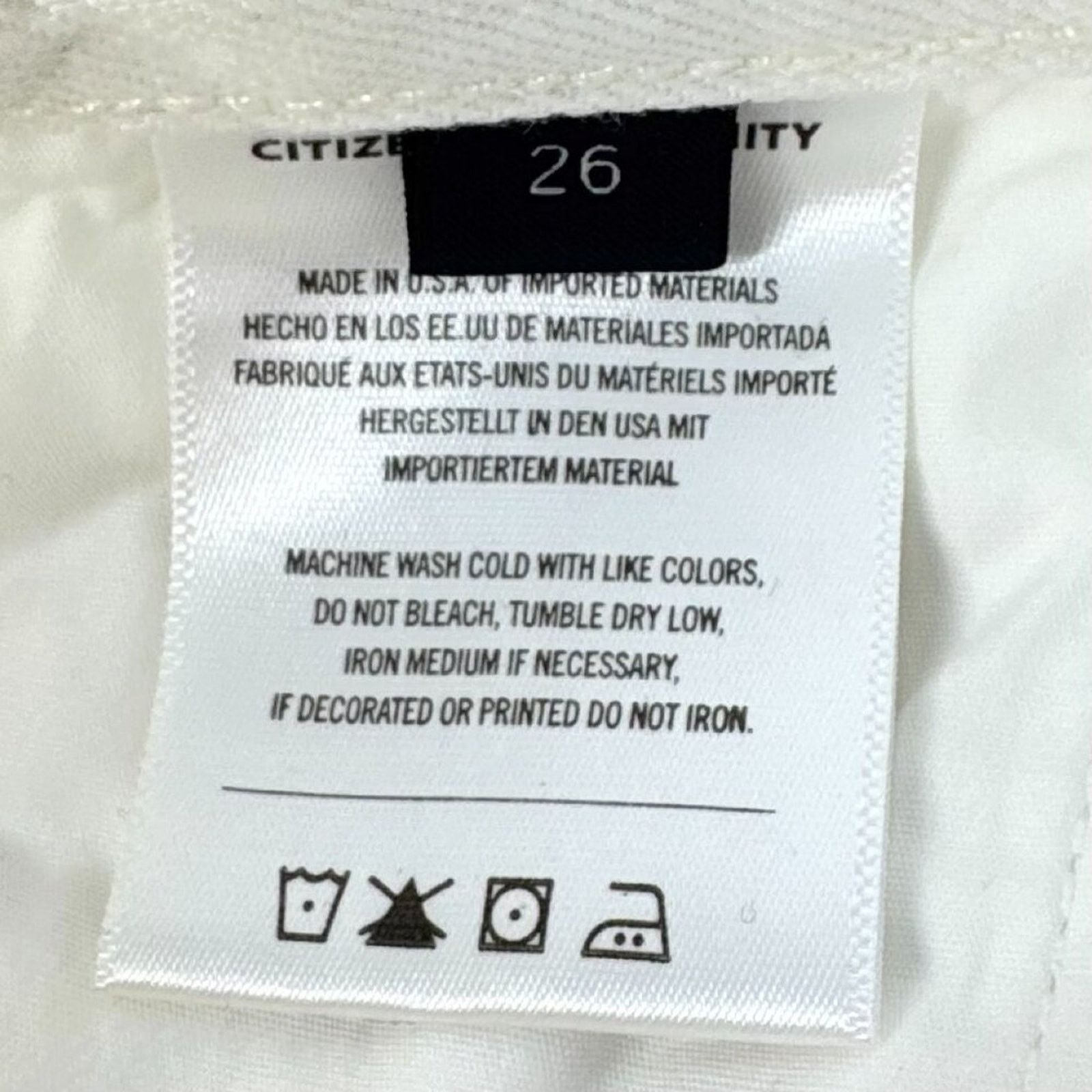 Citizens Of Humanity CItizens of Humanity Charlotte Straight Leg Jeans Cream 26 Size 26" / US 2 / IT 38 - 9 Thumbnail