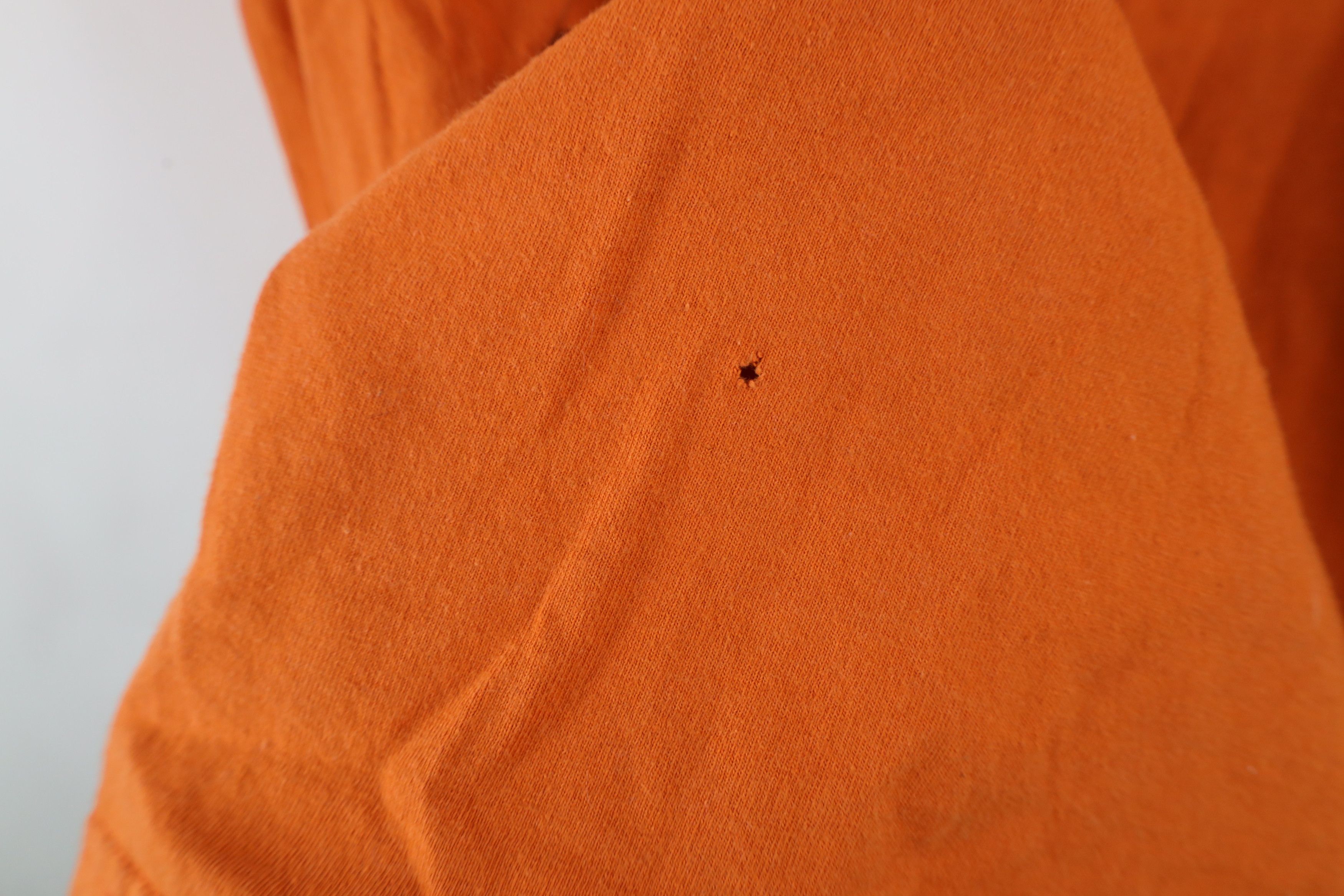 Nike × Vintage Vintage Nike Scott Big Swoosh Long Sleeve T-Shirt Orange Size US XL / EU 56 / 4 - 8 Thumbnail