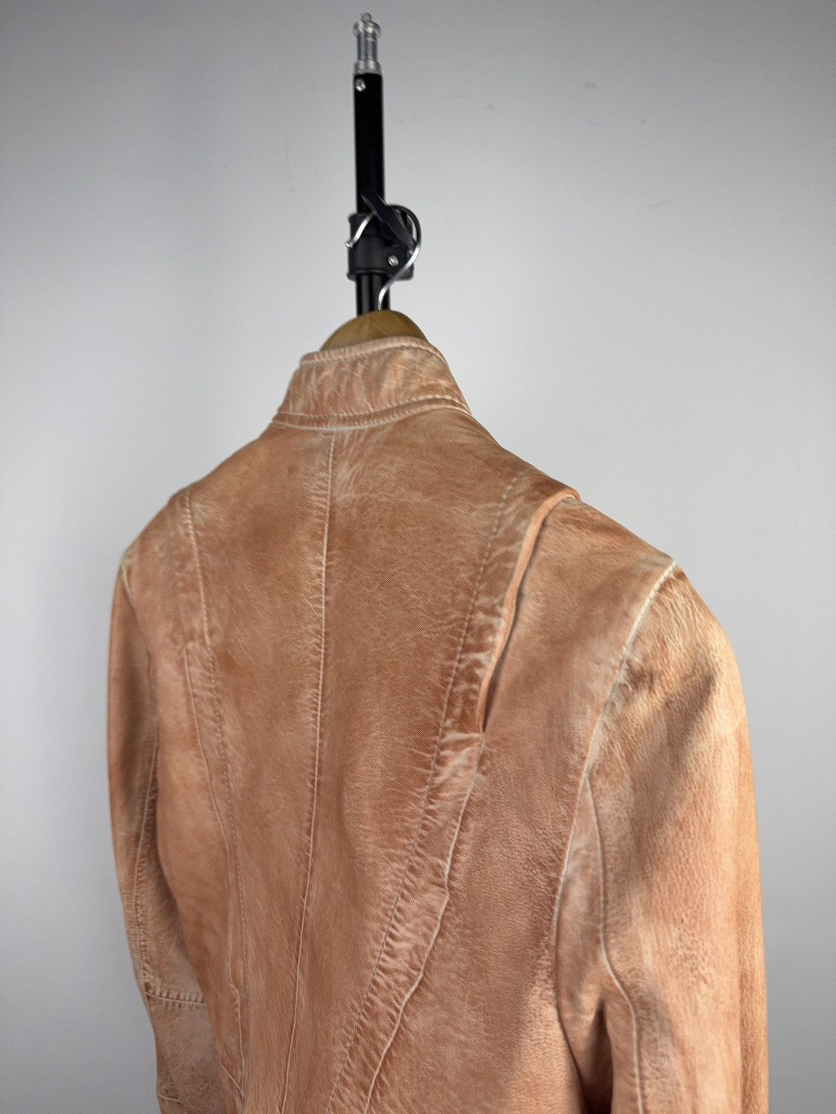Genuine Leather Vintage 90s Gipsy Avant Garde Leather Biker MOTO Y2K Jacket Size S / US 4 / IT 40 - 14 Thumbnail