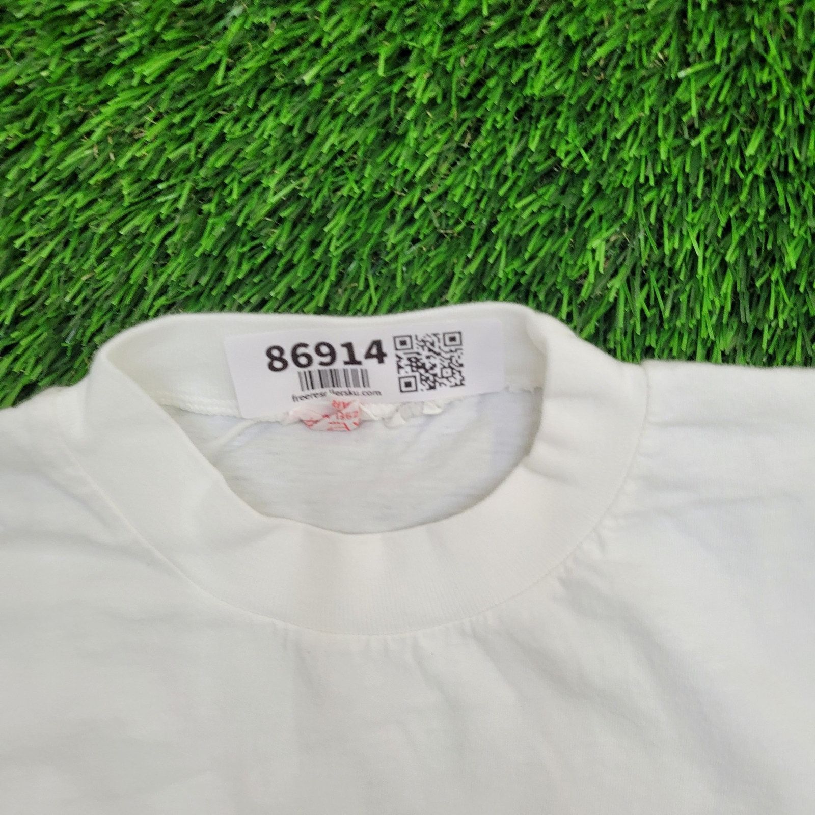 Vintage VTG 90s Topy-Top Shark Surf Shirt XS/S White Neon Pink Green Size US S / EU 44-46 / 1 - 5 Thumbnail