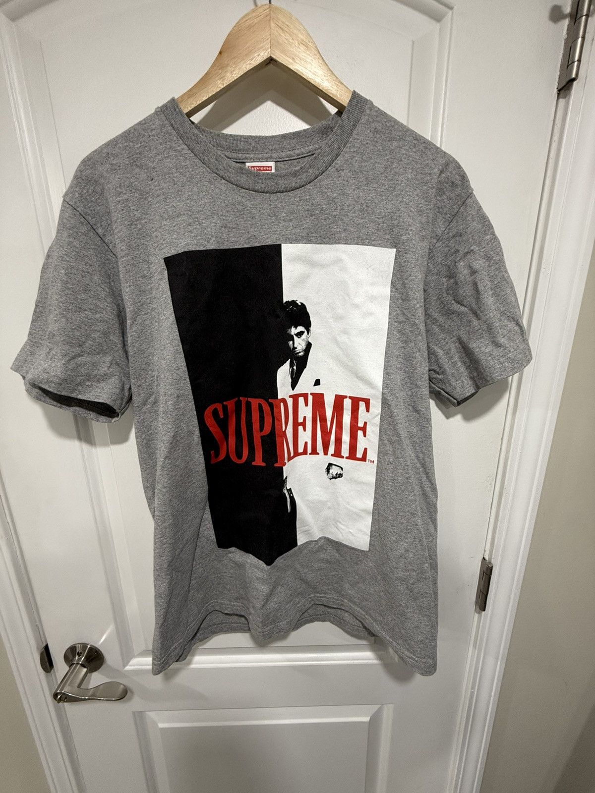【稀少‼️】Supreme Scarface Split Tee XL Black Supreme Scarface Split Tee Black FW17 Size Large | eBay