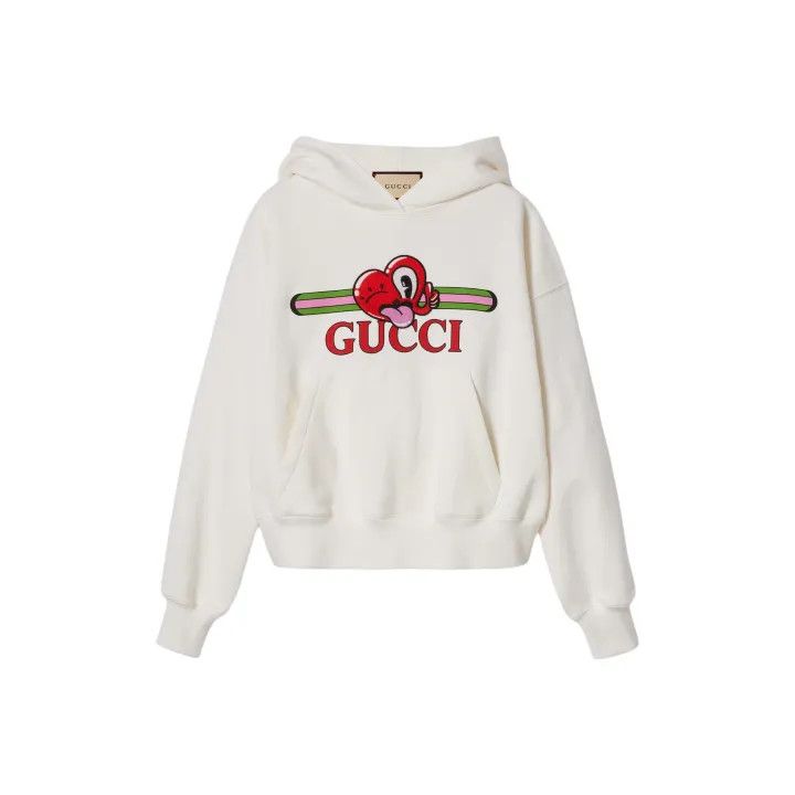 Gucci SS24 Heart Print Hoodie