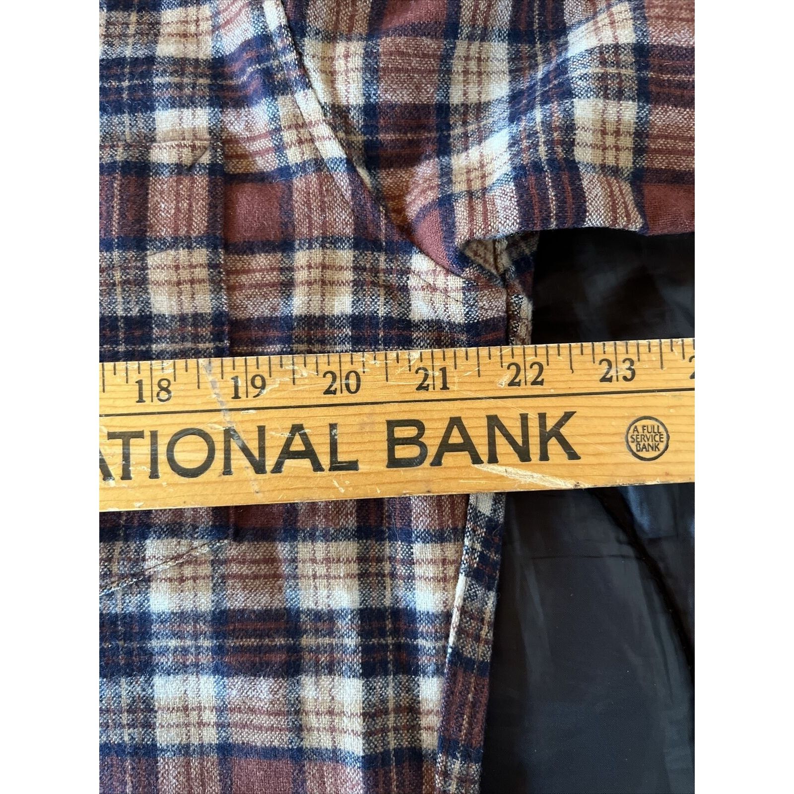 Pendleton Pendleton Mens M Brown Plaid LS Button Up Wool flannel Shirt Size US M / EU 48-50 / 2 - 16 Thumbnail