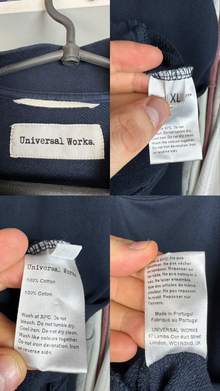 Universal Works Universal Works Navy K Track Top Zip Jacket Sweater Mens Size US XL / EU 56 / 4 - 3 Thumbnail