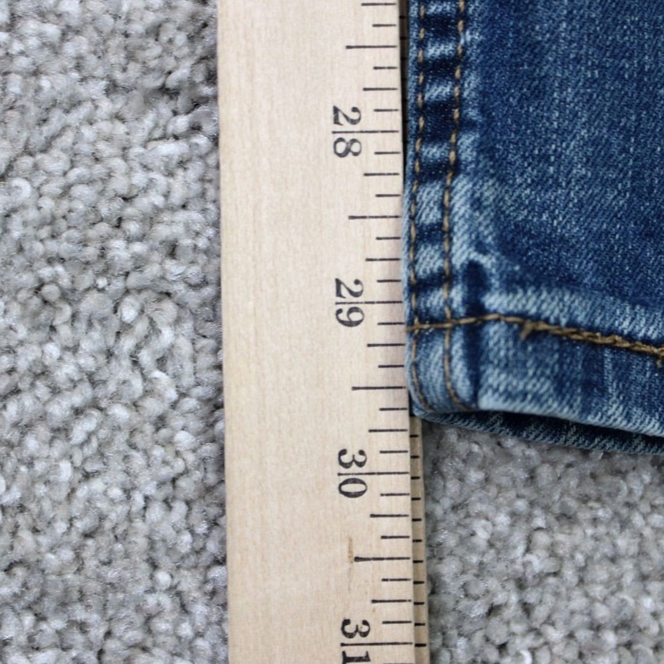 Levi's Levi's 559 Jeans Mens 44x30 Blue Relaxed Straight Leg 5-Pocket Denim 100% Cotton Size US 44 / EU 60 - 3 Thumbnail