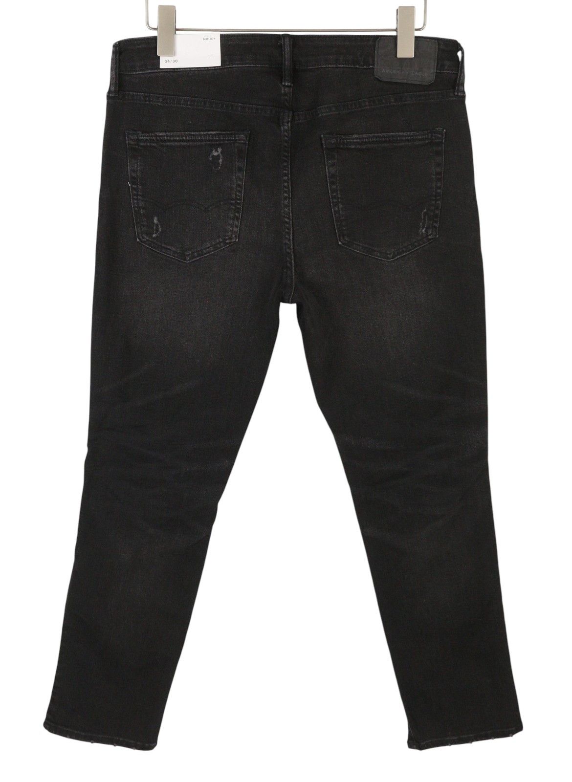 American Eagle Outfitters AIRFLEX+ W34/L30 Black Slim Stretch Jeans 88962 Size US 34 / EU 50 - 2 Thumbnail