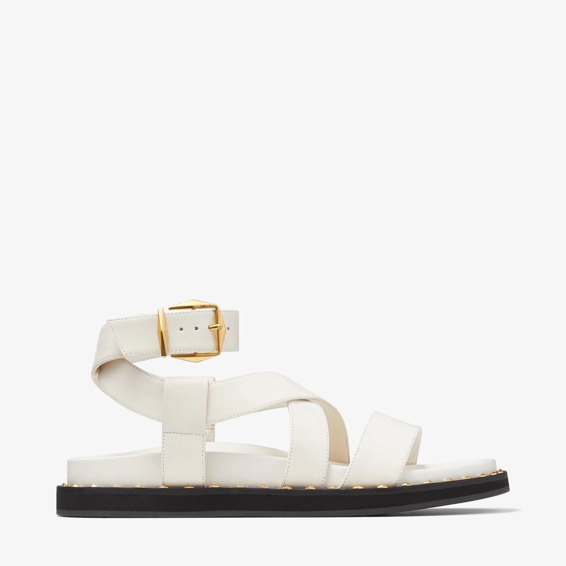 o1s22i1n0724 Blaise Flat Sandals in White